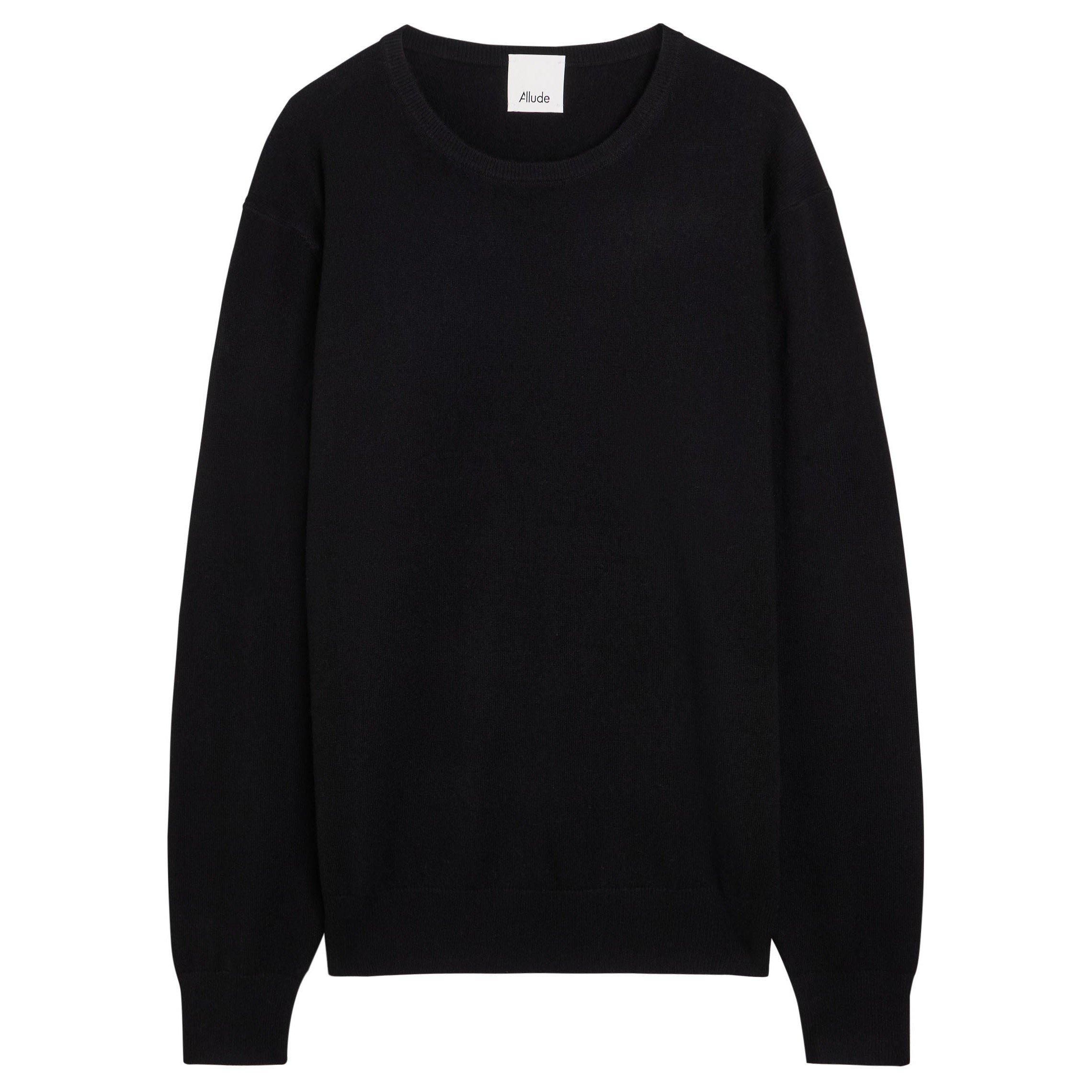 BLACK - Allude - ALLUDE KNIT SWEATER - 1