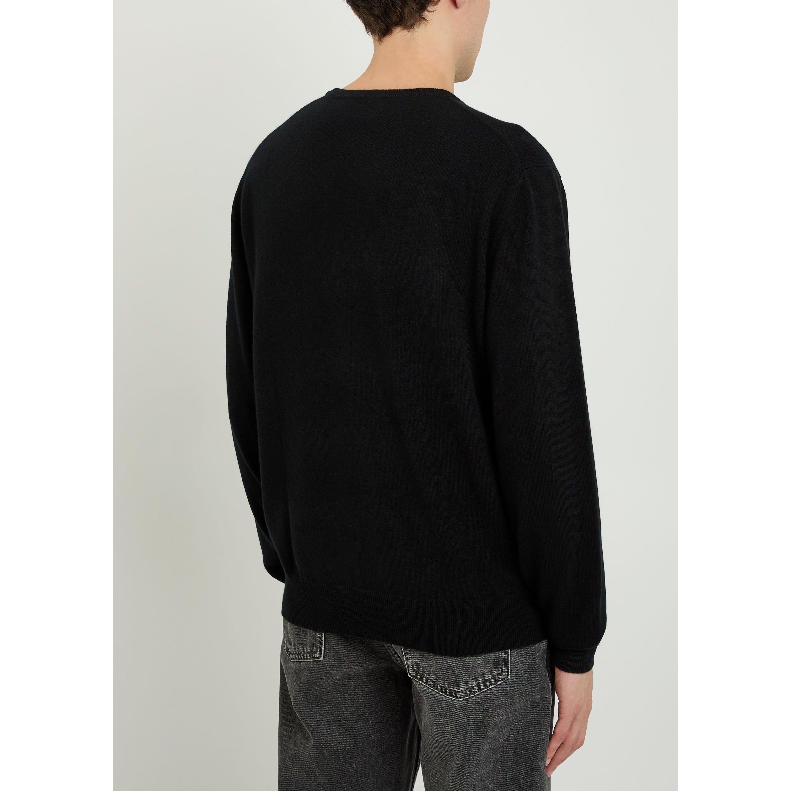 BLACK - Allude - ALLUDE KNIT SWEATER - 3