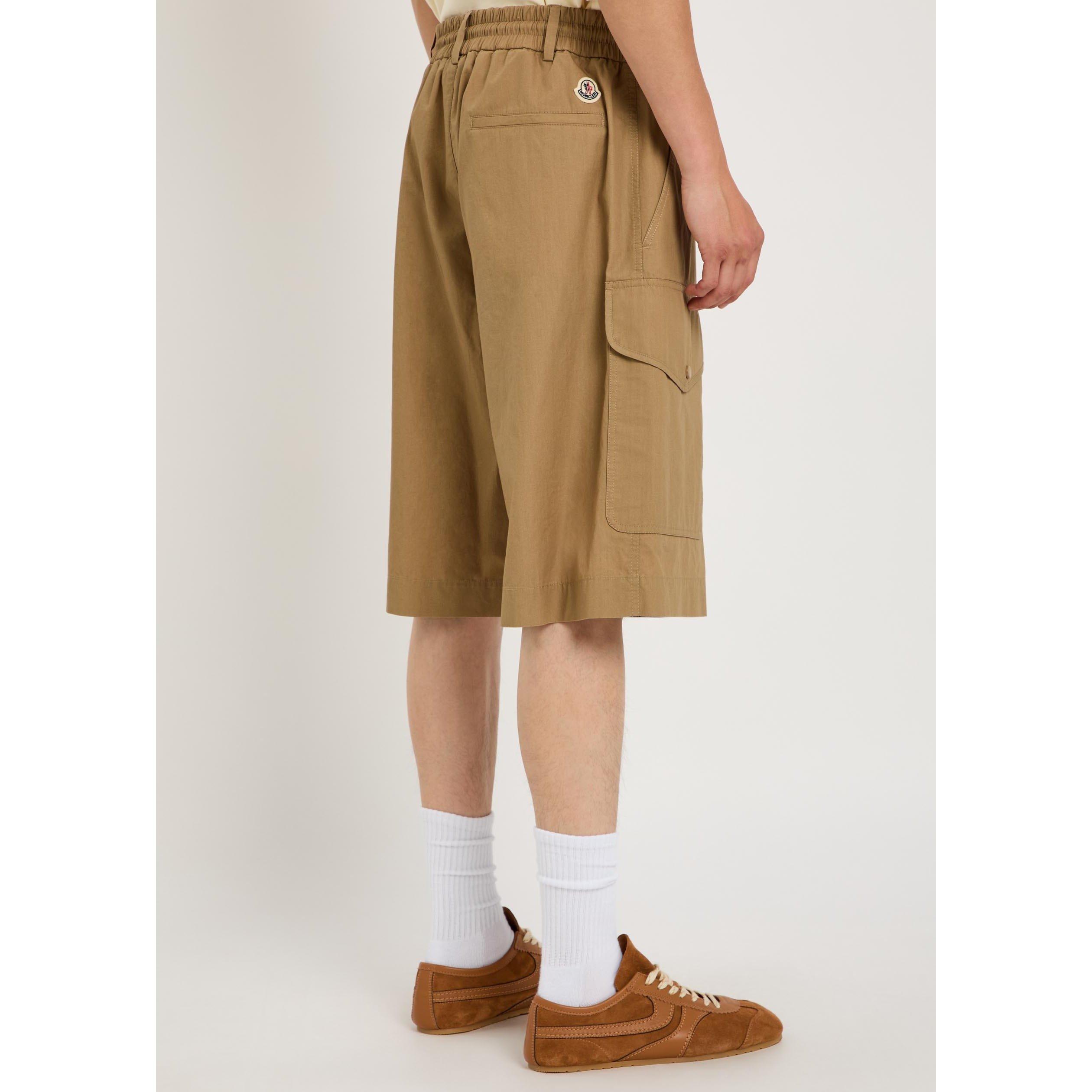 BROWN - Moncler - Men's Cotton Cargo Shorts - 3