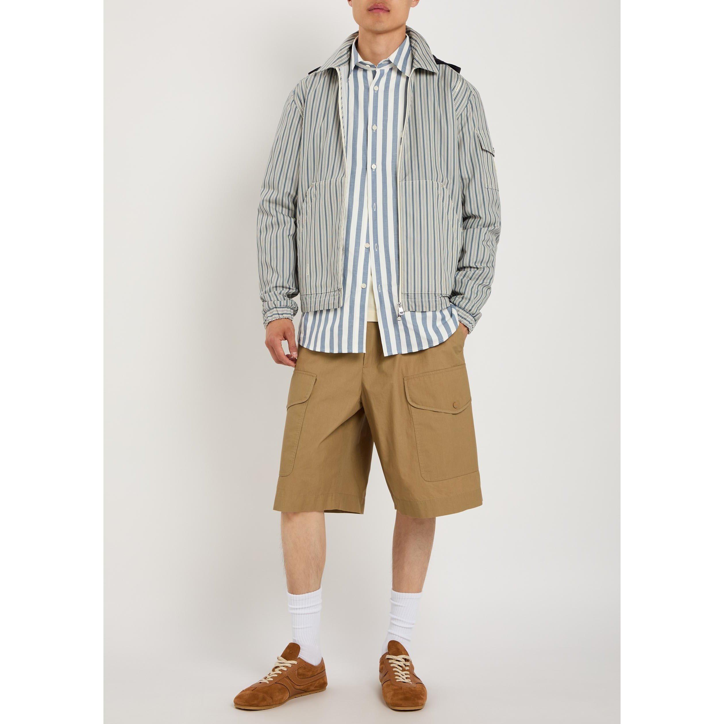 BROWN - Moncler - Men's Cotton Cargo Shorts - 5