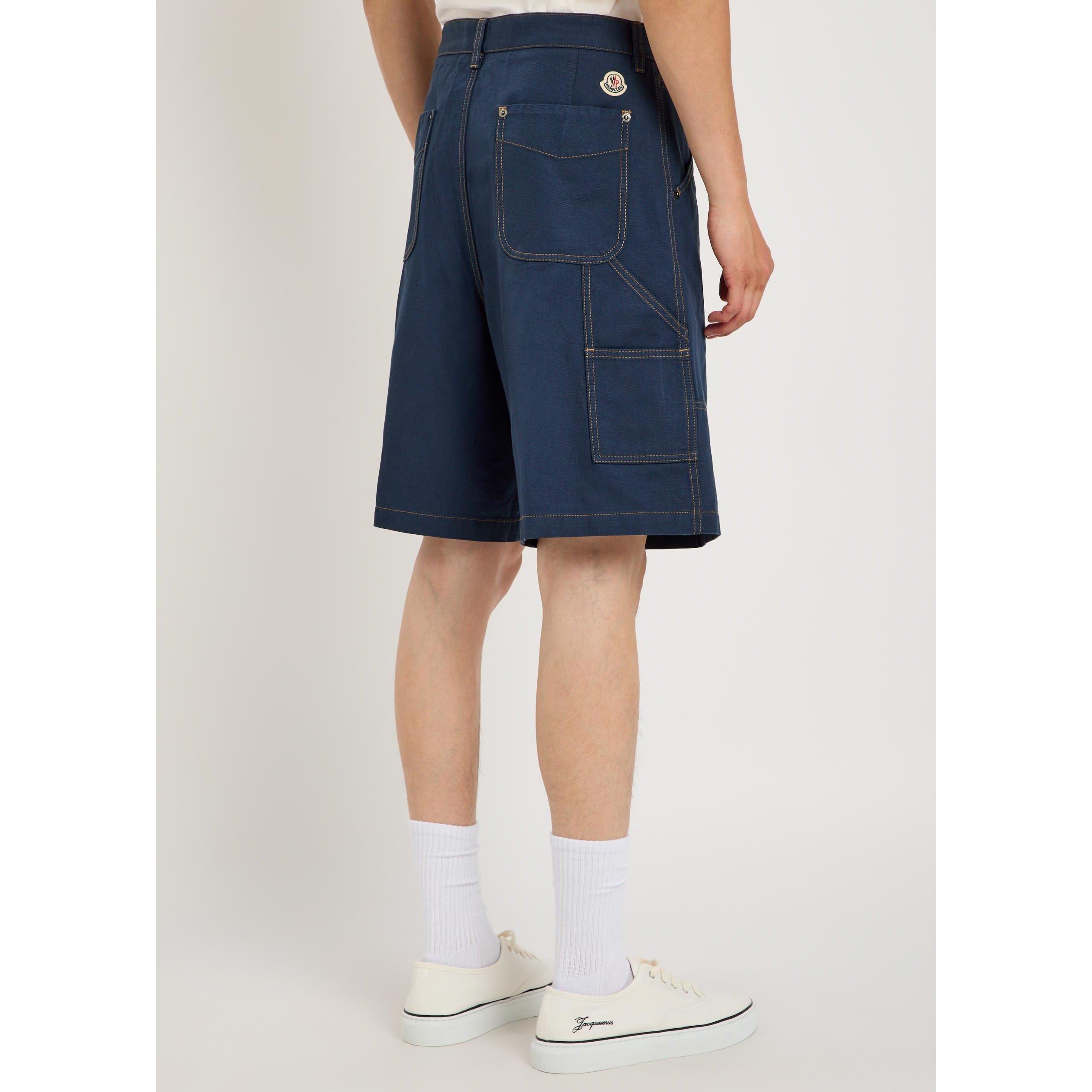 NAVY - Moncler - MON WIDE LEG SHORTS - 3