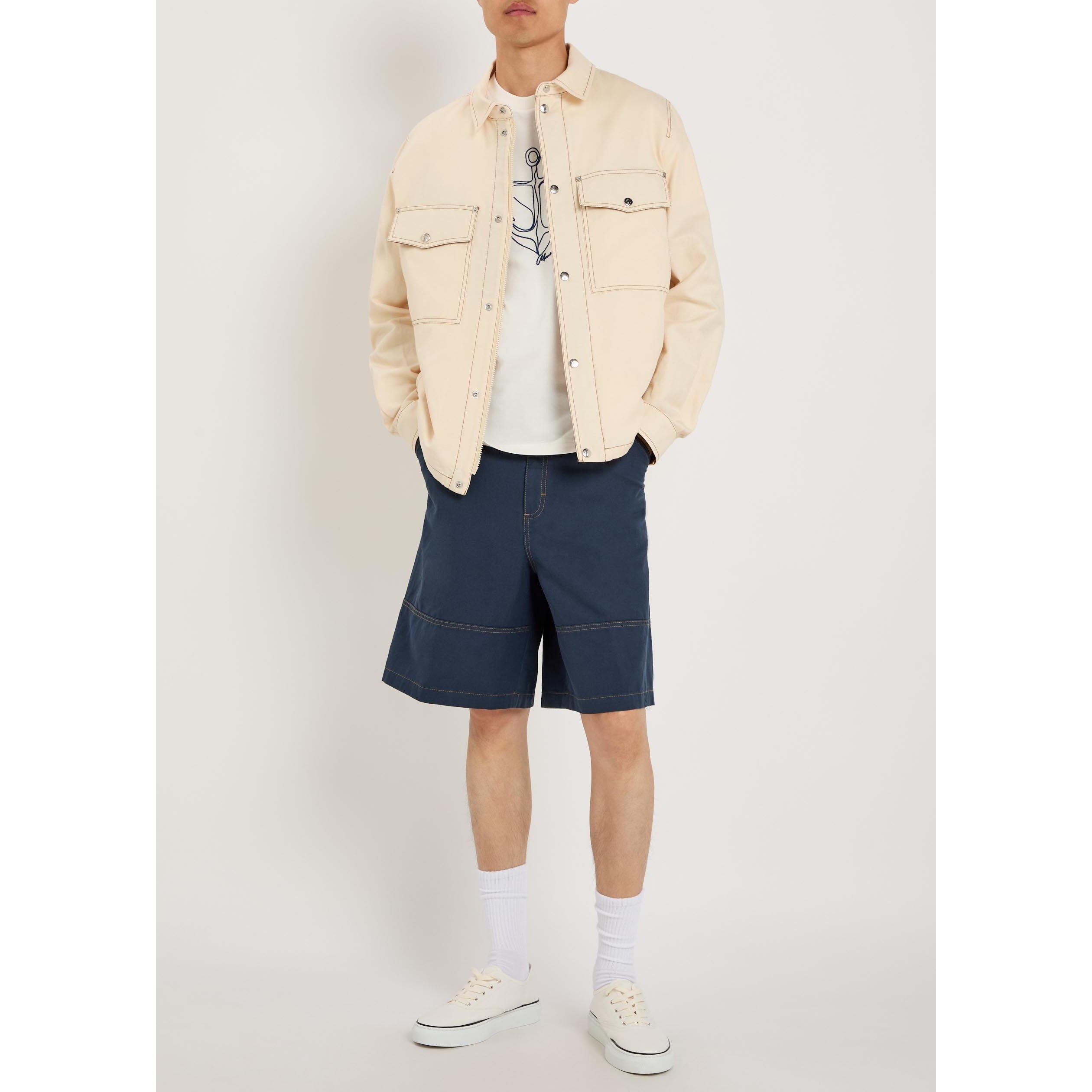 NAVY - Moncler - MON WIDE LEG SHORTS - 5