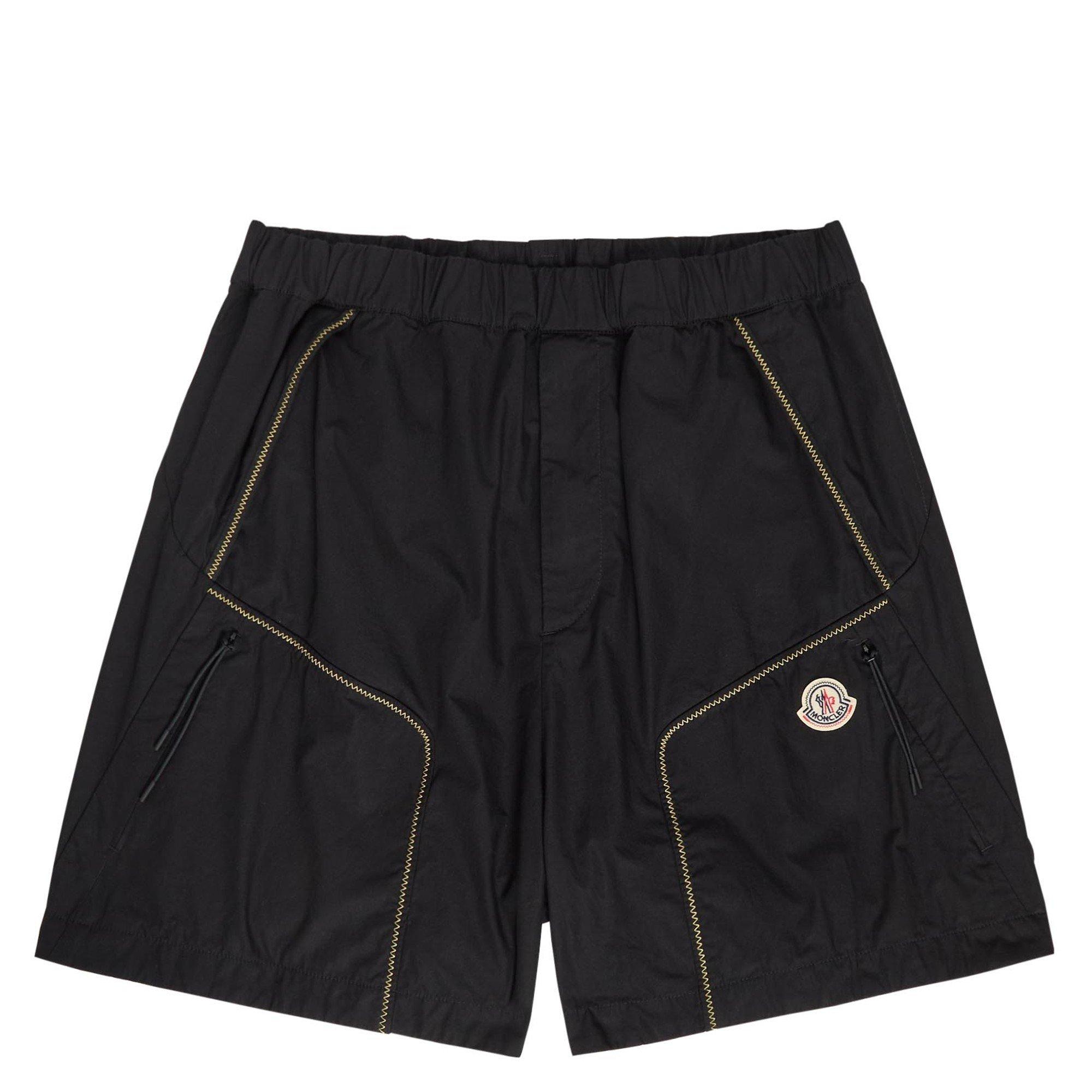 BLACK - Moncler - Men's Cotton Baggy Woven Shorts - 1