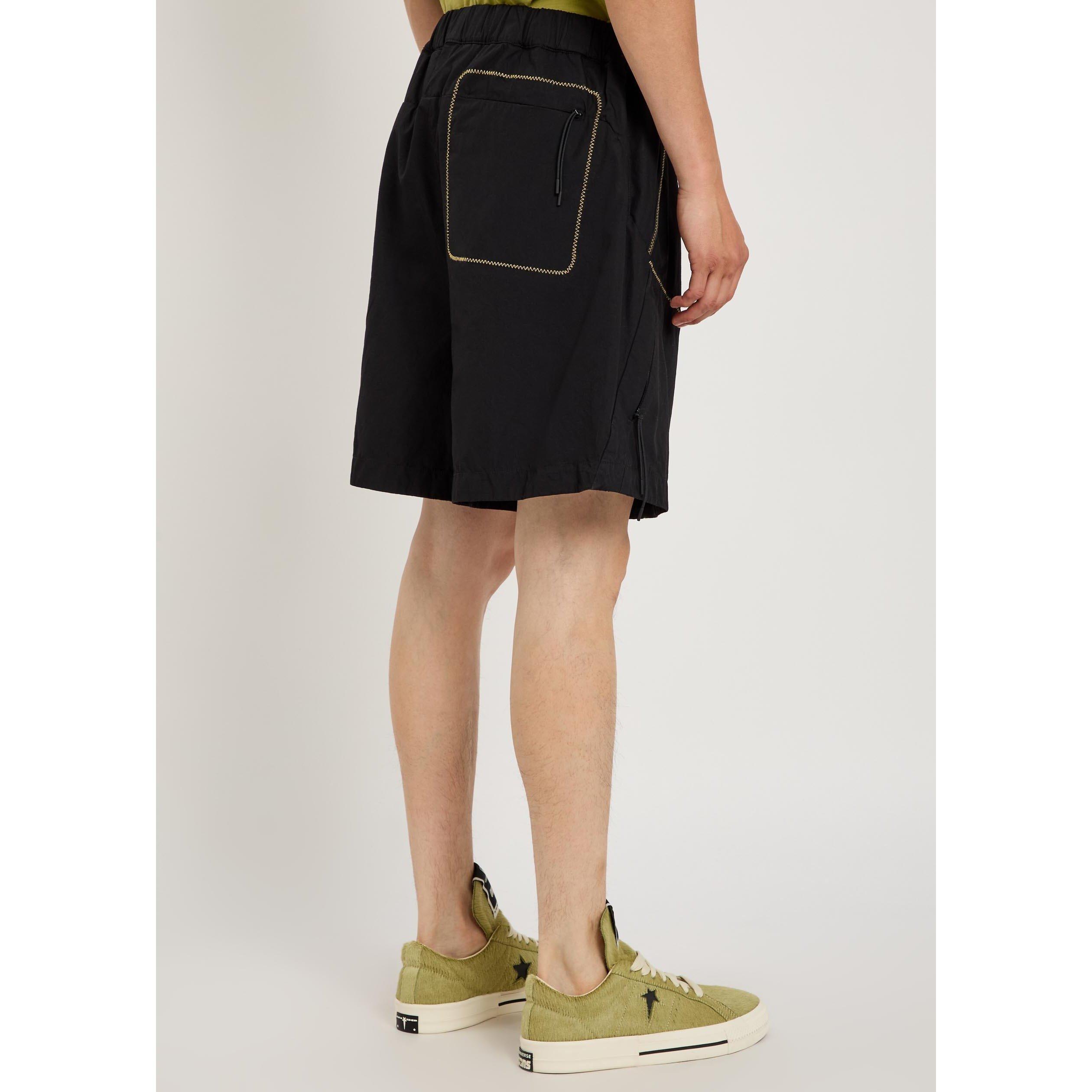 BLACK - Moncler - Men's Cotton Baggy Woven Shorts - 3