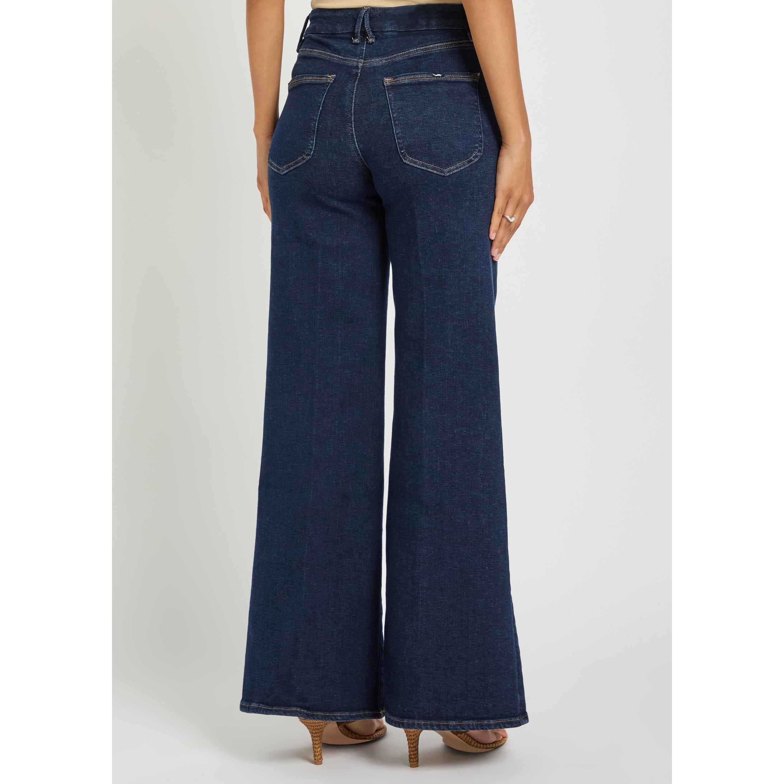 BLUE - Good American - JE GOOD WAIST PALAZZO JEANS - 3
