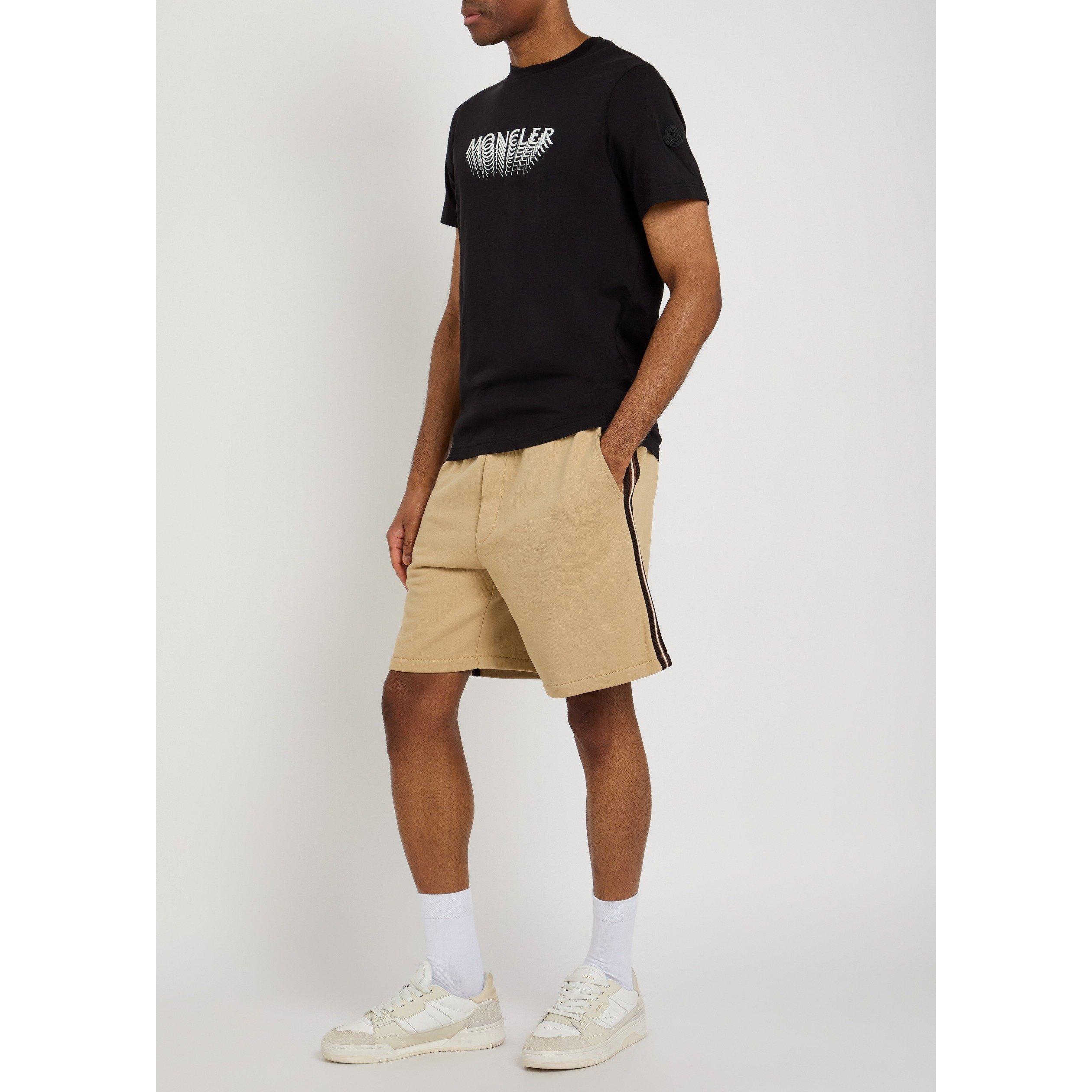BEIGE - Moncler - Men's Cotton Jogger Shorts - 5