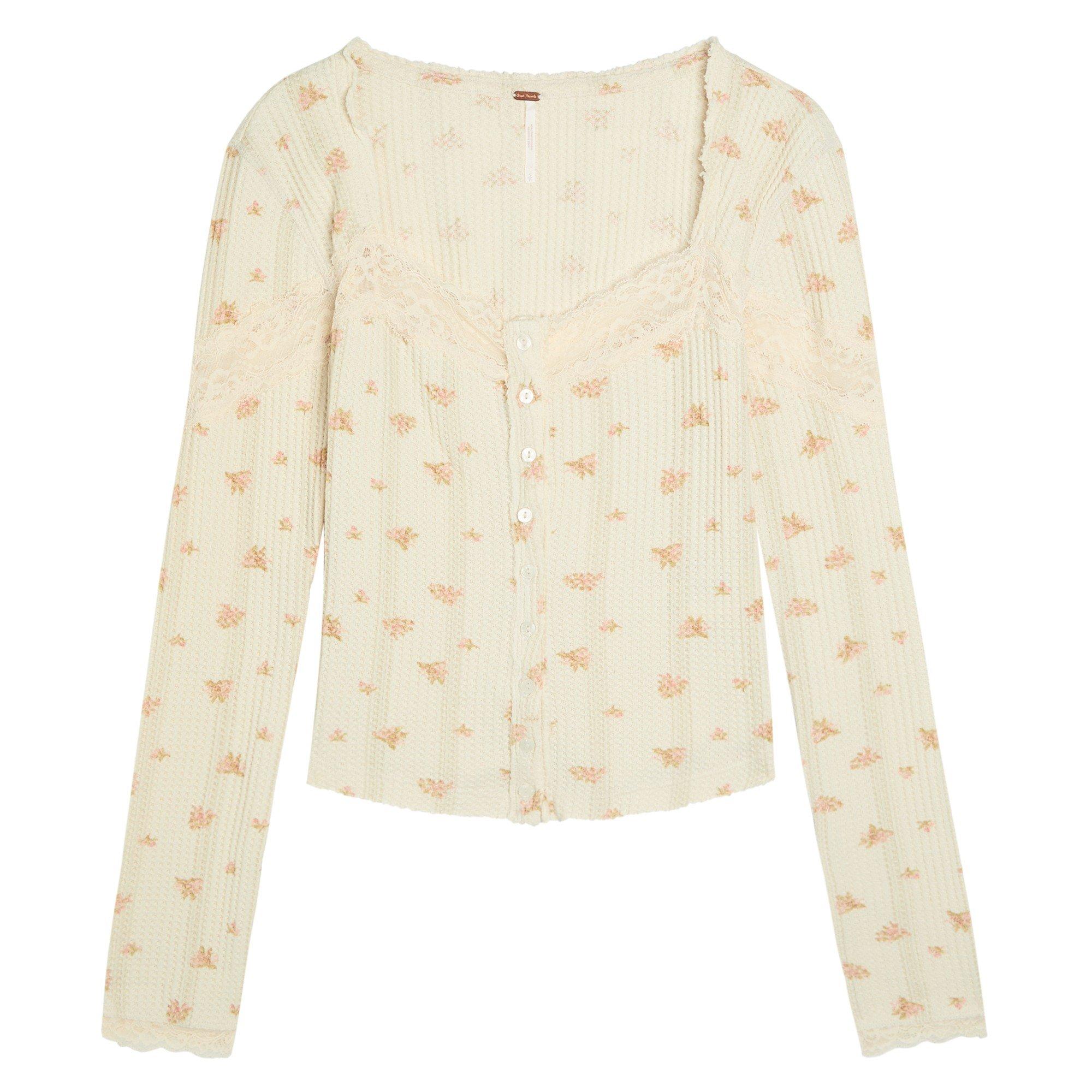 WHITE AND OTHER - Free People - T LETS PARTY CARDI-PRINT - 1