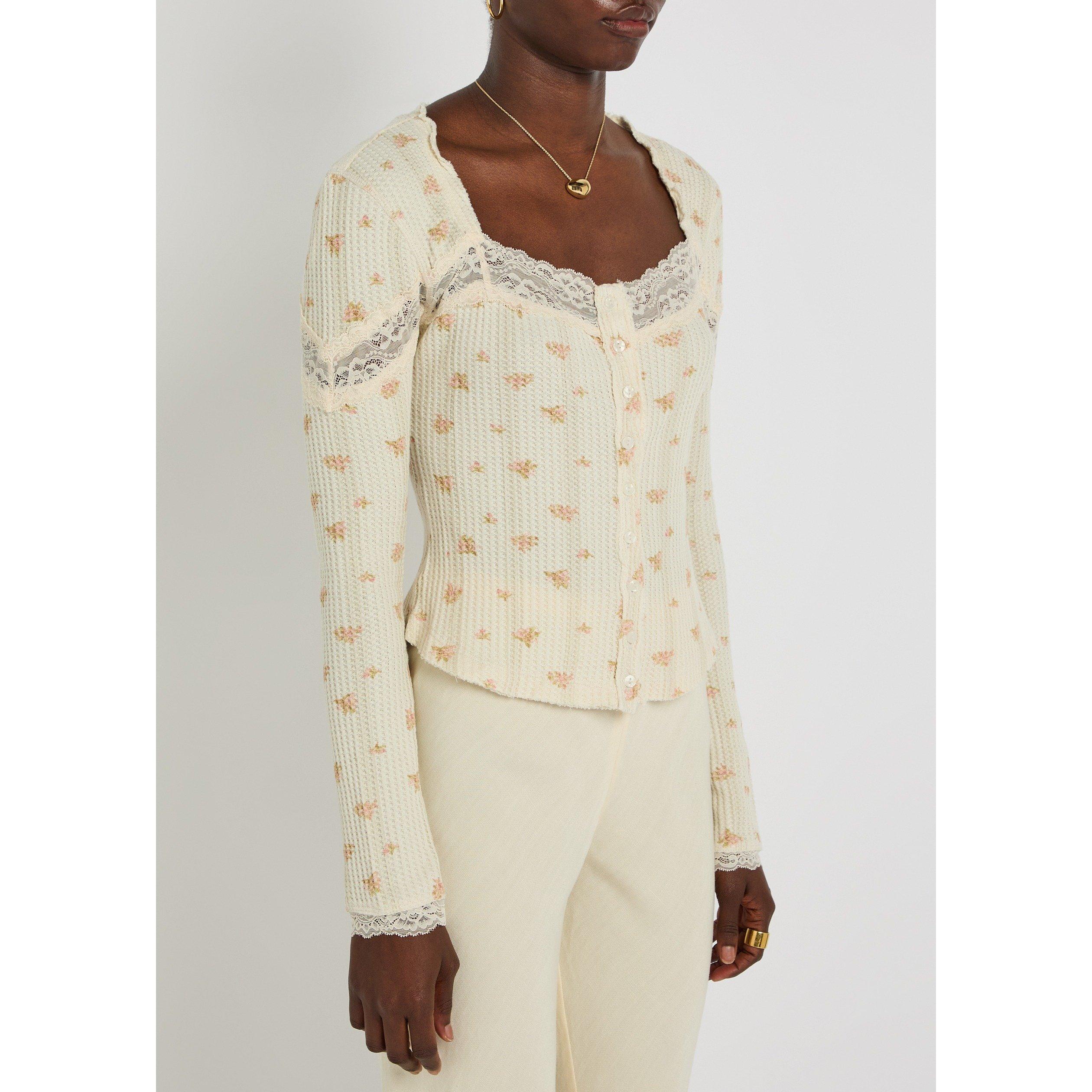 WHITE AND OTHER - Free People - T LETS PARTY CARDI-PRINT - 2