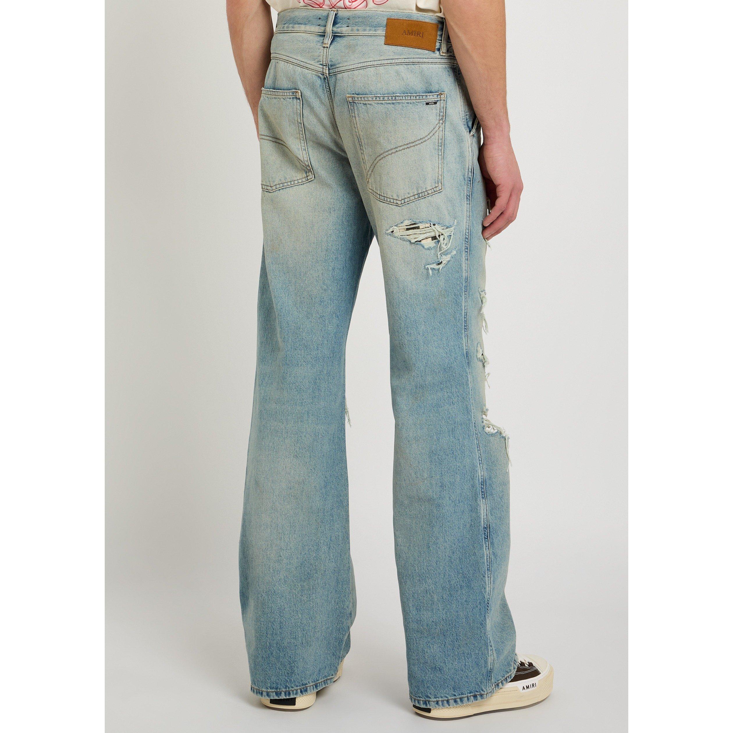 INDIGO - Amiri - AMIRI CHECKERED REPAIR BOOTCUT - 3