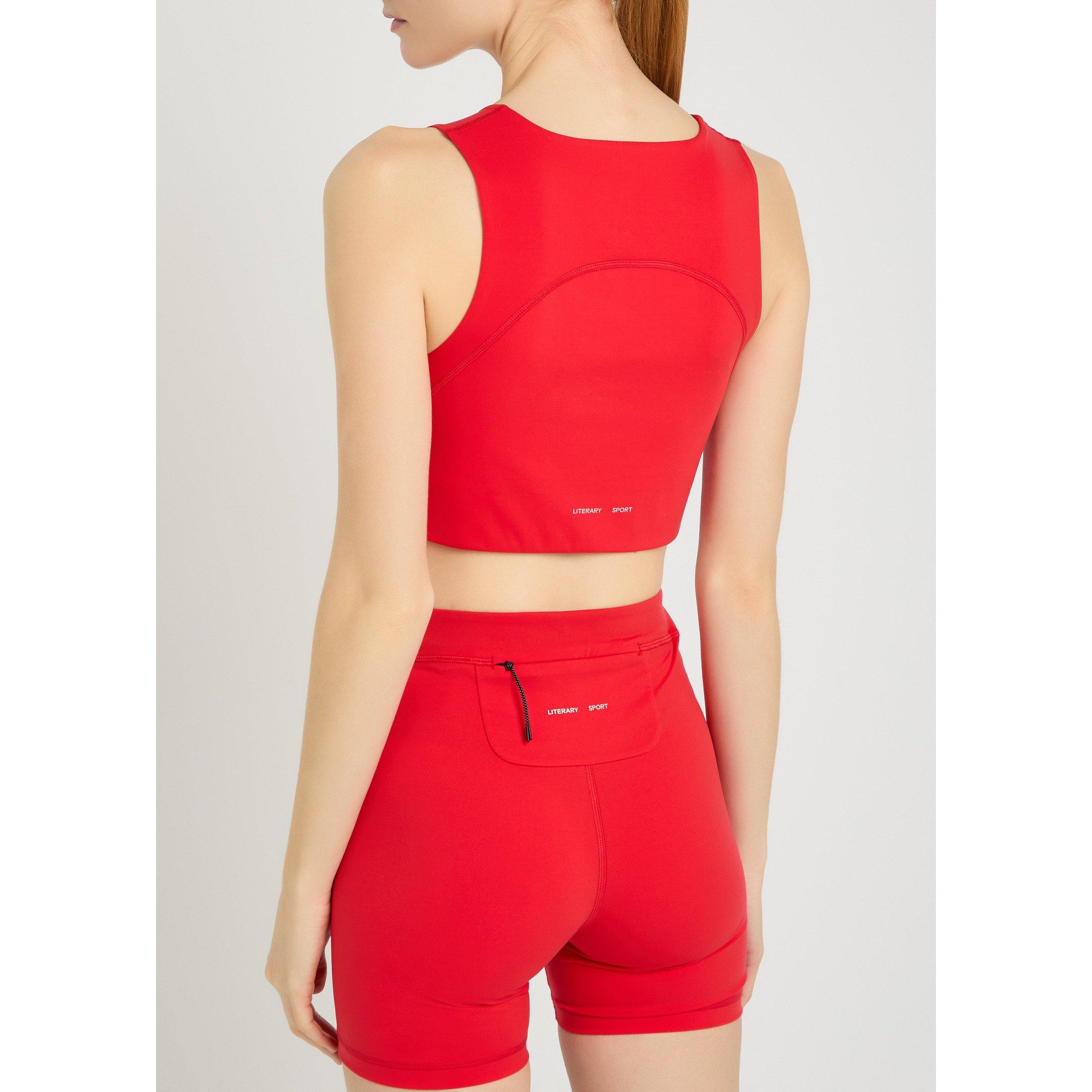 RED - Literary Sport - Women's Maud Low-Impact Sports Bra - 3