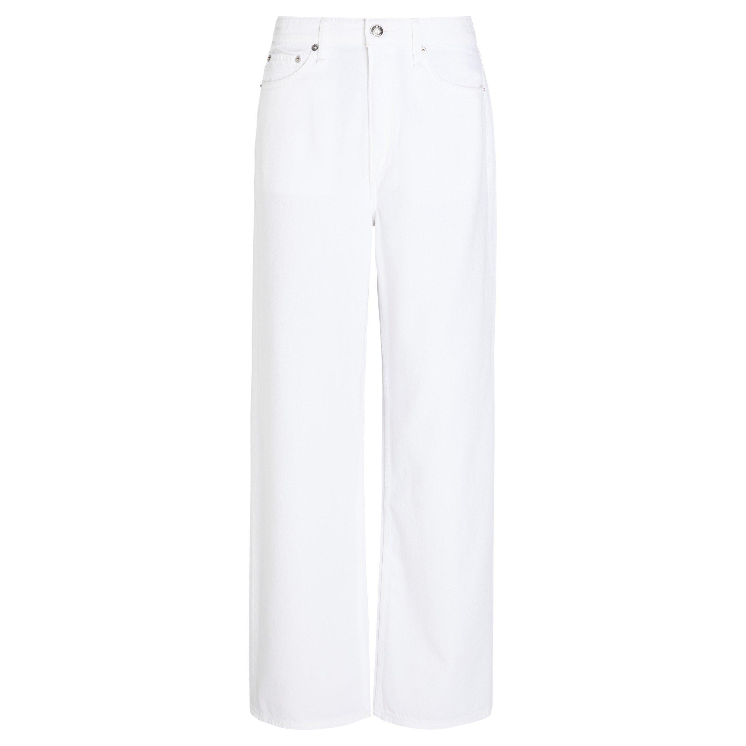 WHITE - Rag and Bone - LOGAN WIDE LG JEANS