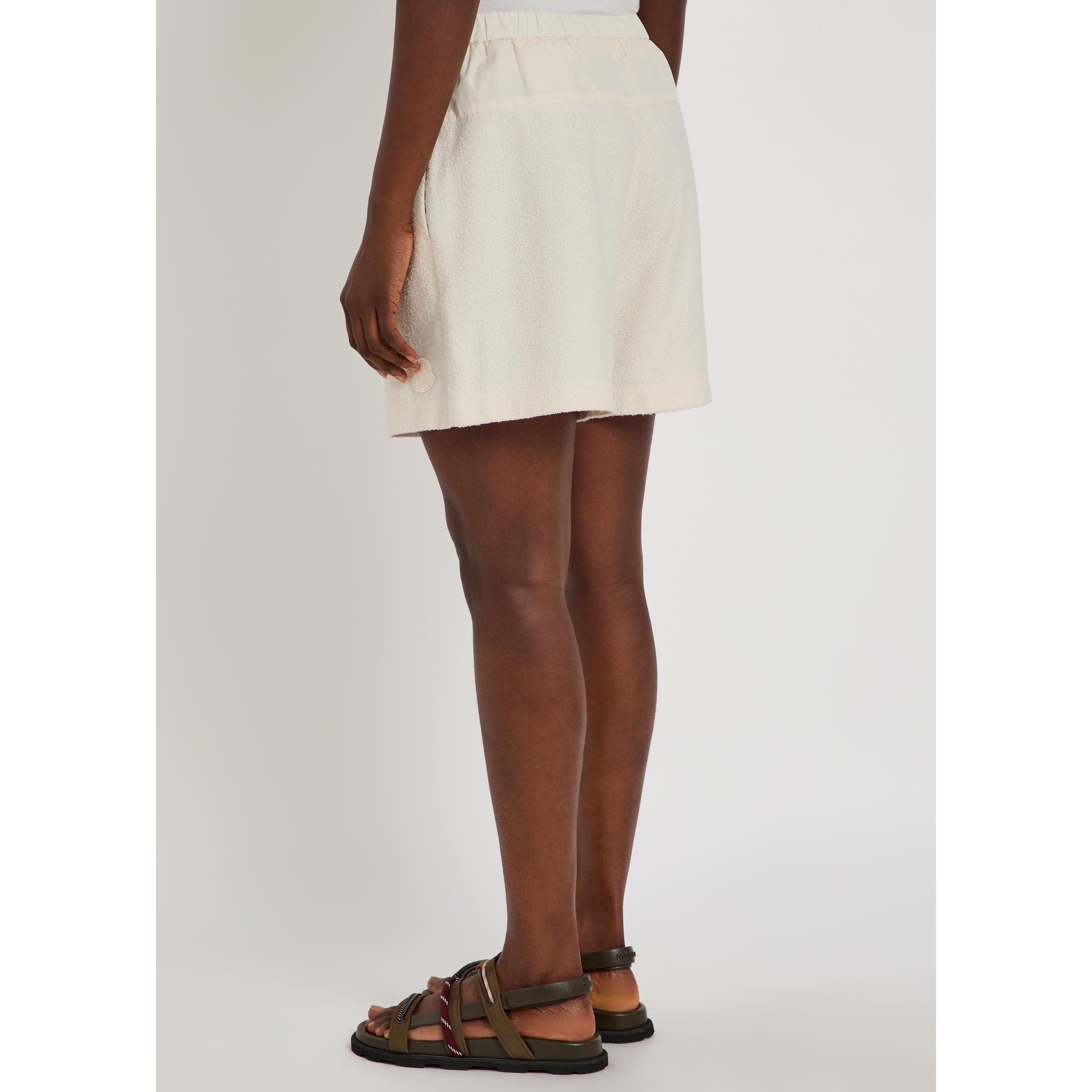 CREAM - Moncler - Women's Cotton Woven Shorts - 3