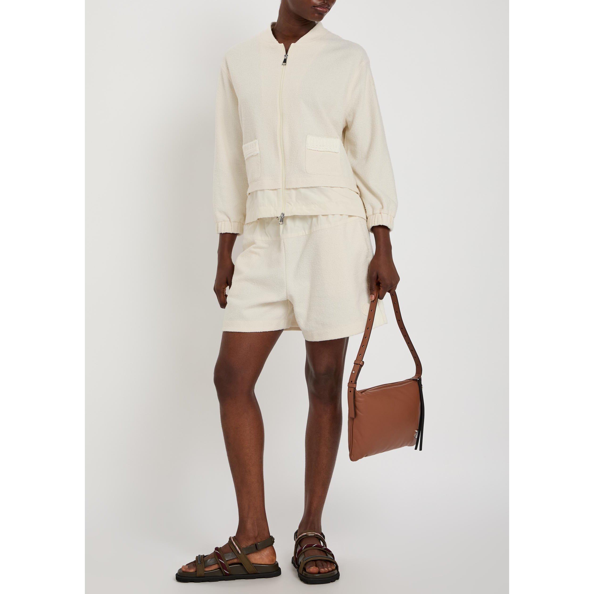 CREAM - Moncler - Women's Cotton Woven Shorts - 5