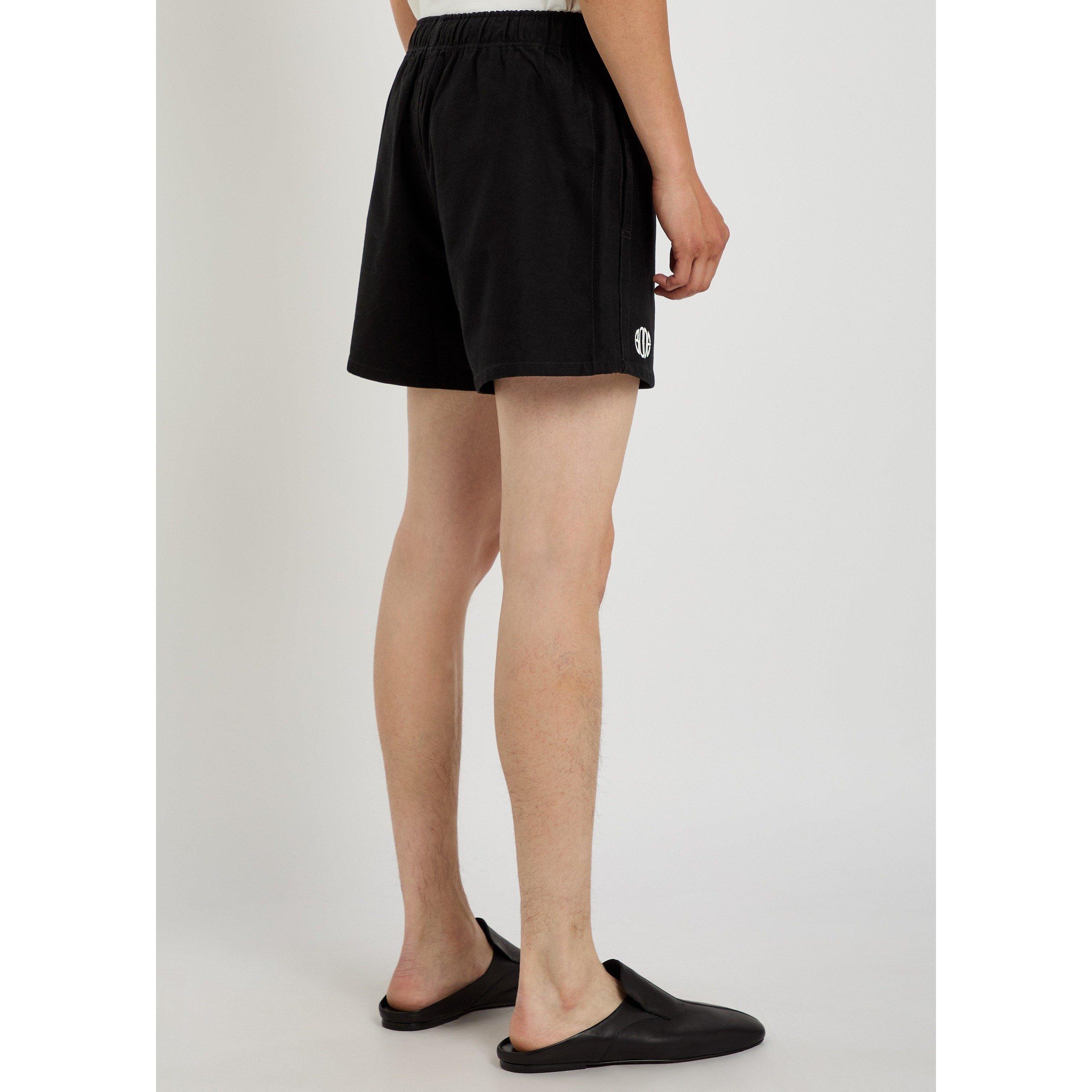 BLACK - Bode - Men's Field Cotton Shorts - 3