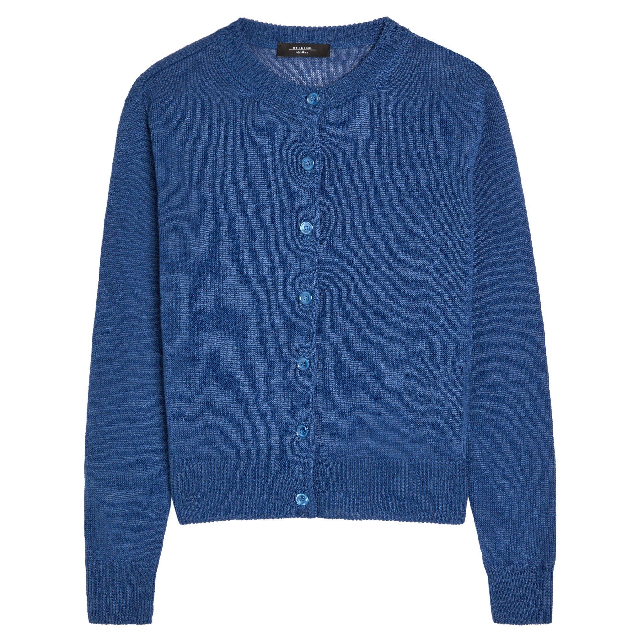 DARK BLUE - Weekend Max Mara - KW WKDBADIA KNIT CARDIGAN
