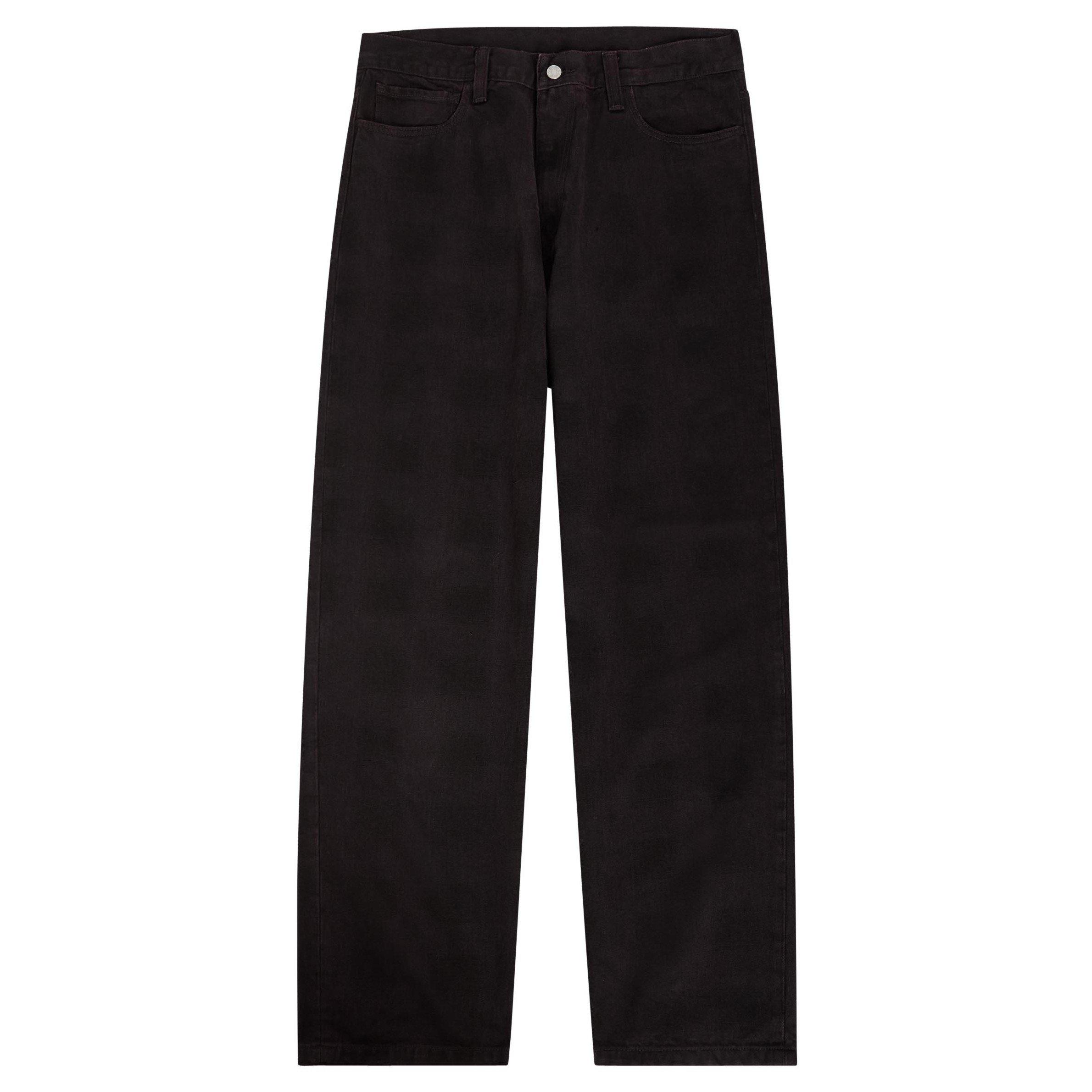 BLACK - Carhartt - Men's Everson Plaid Cotton Tapered Jeans - 1