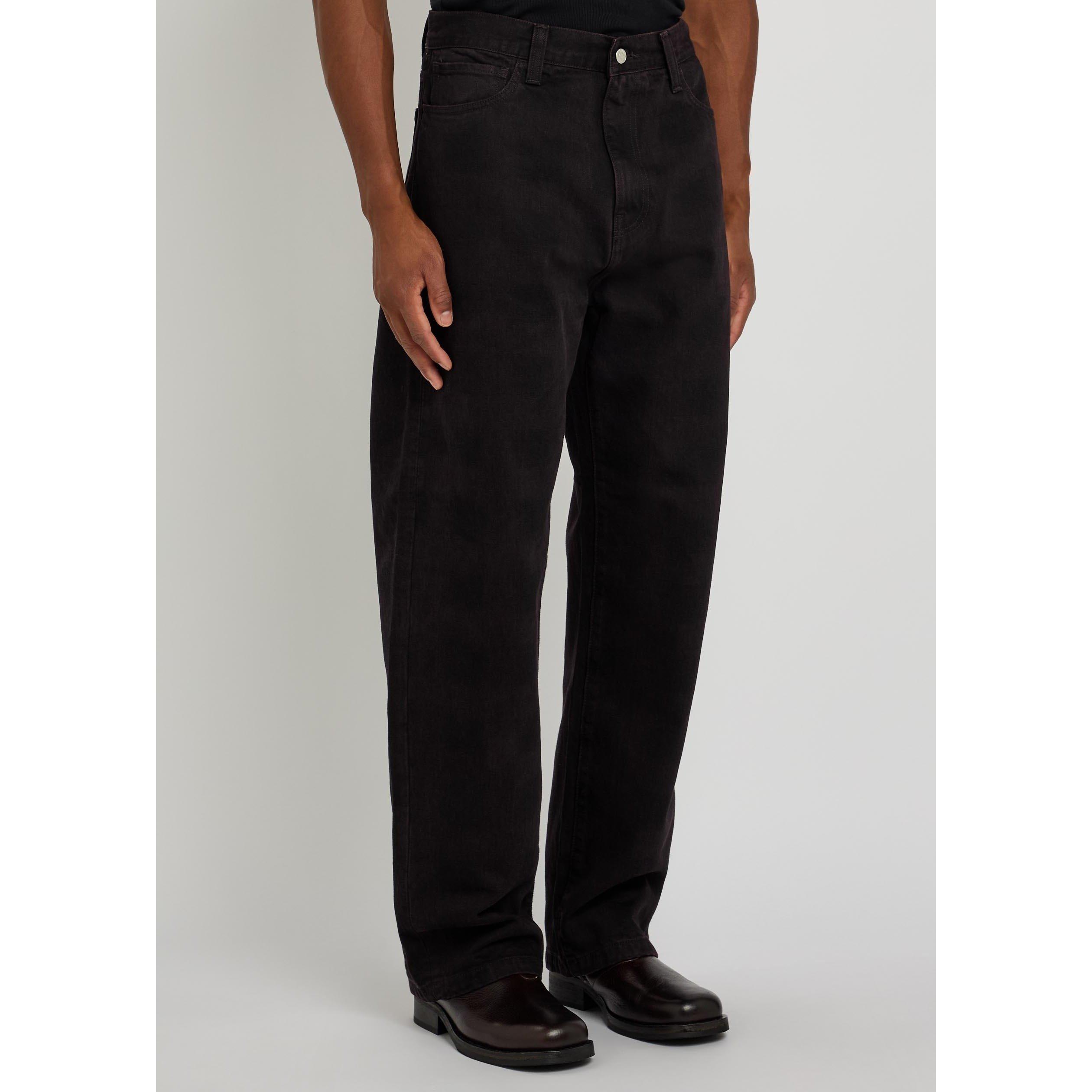 BLACK - Carhartt - Men's Everson Plaid Cotton Tapered Jeans - 2