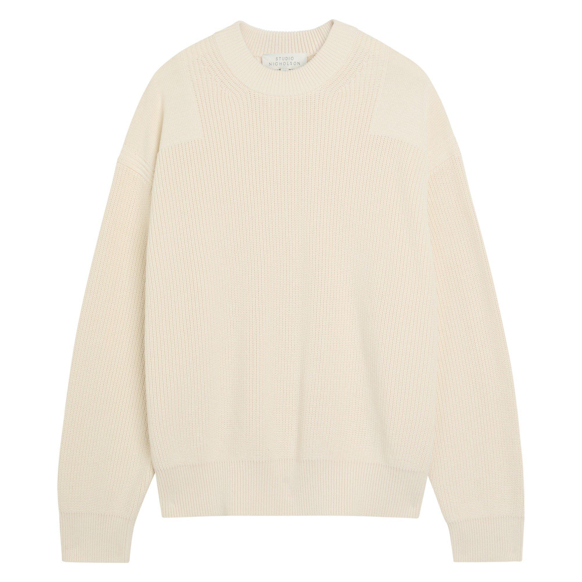 WHITE - Studio Nicholson - SN RIB KNIT