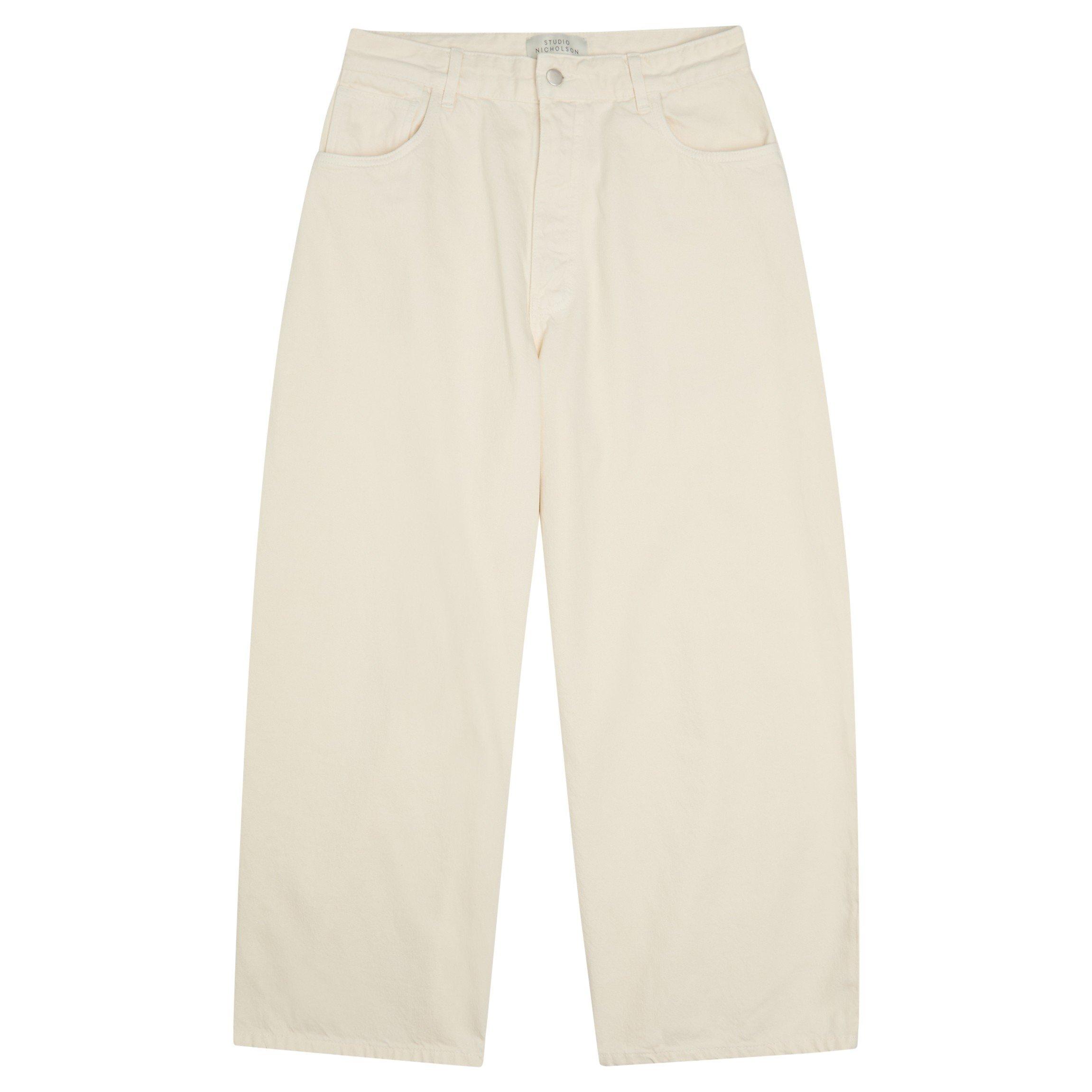 WHITE - Studio Nicholson - DENIM - VOLUME JEAN