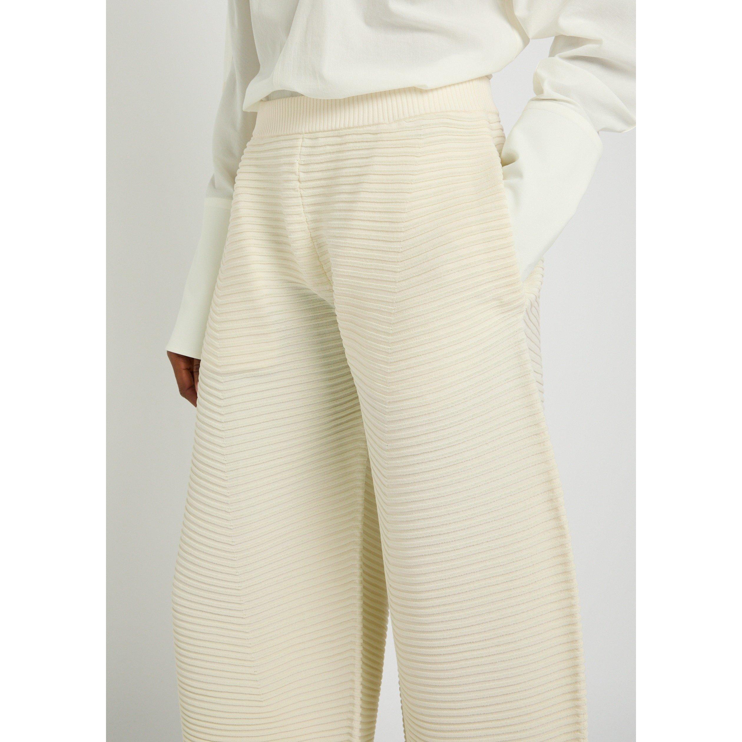 OFF WHITE - Issey Miyake - PANTS CORRUGATED KNIT - 4