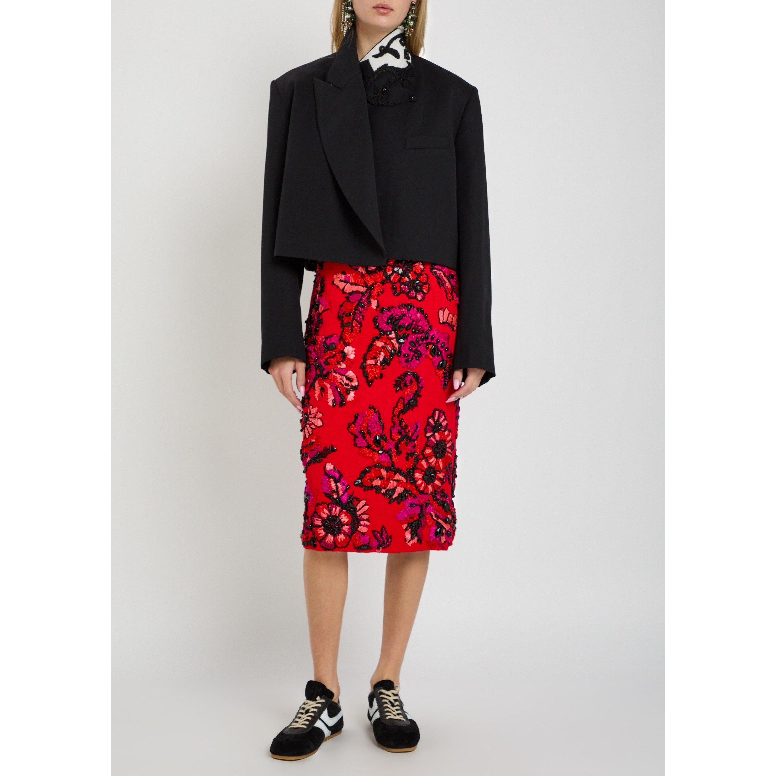 RED - Dries Van Noten - 04040-SUMMER EMB 3265 W.W.SKIR - 5
