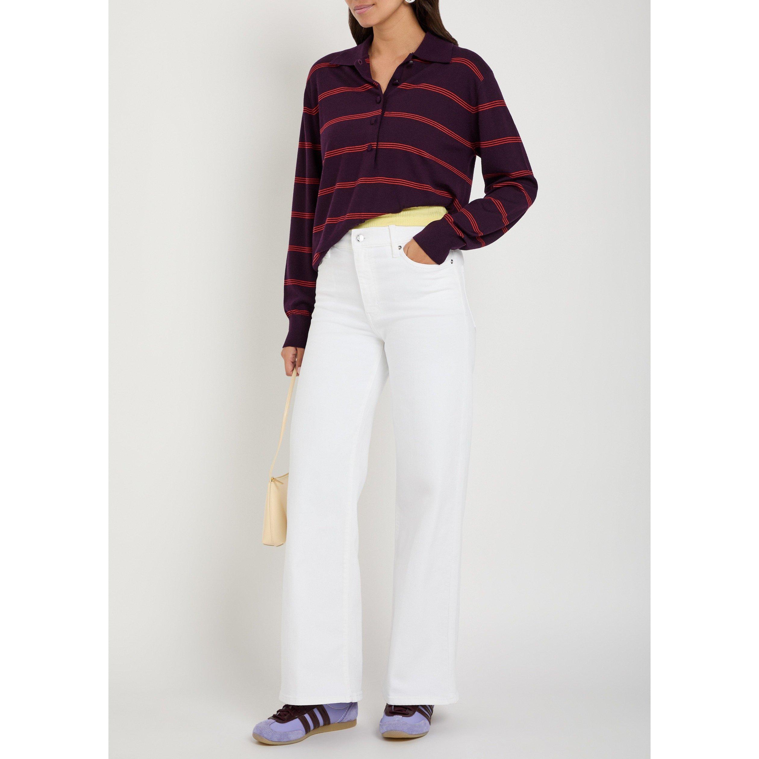 WHITE - Frame Denim - Women's Le Slim Palazzo Wide-Leg Jeans - 5