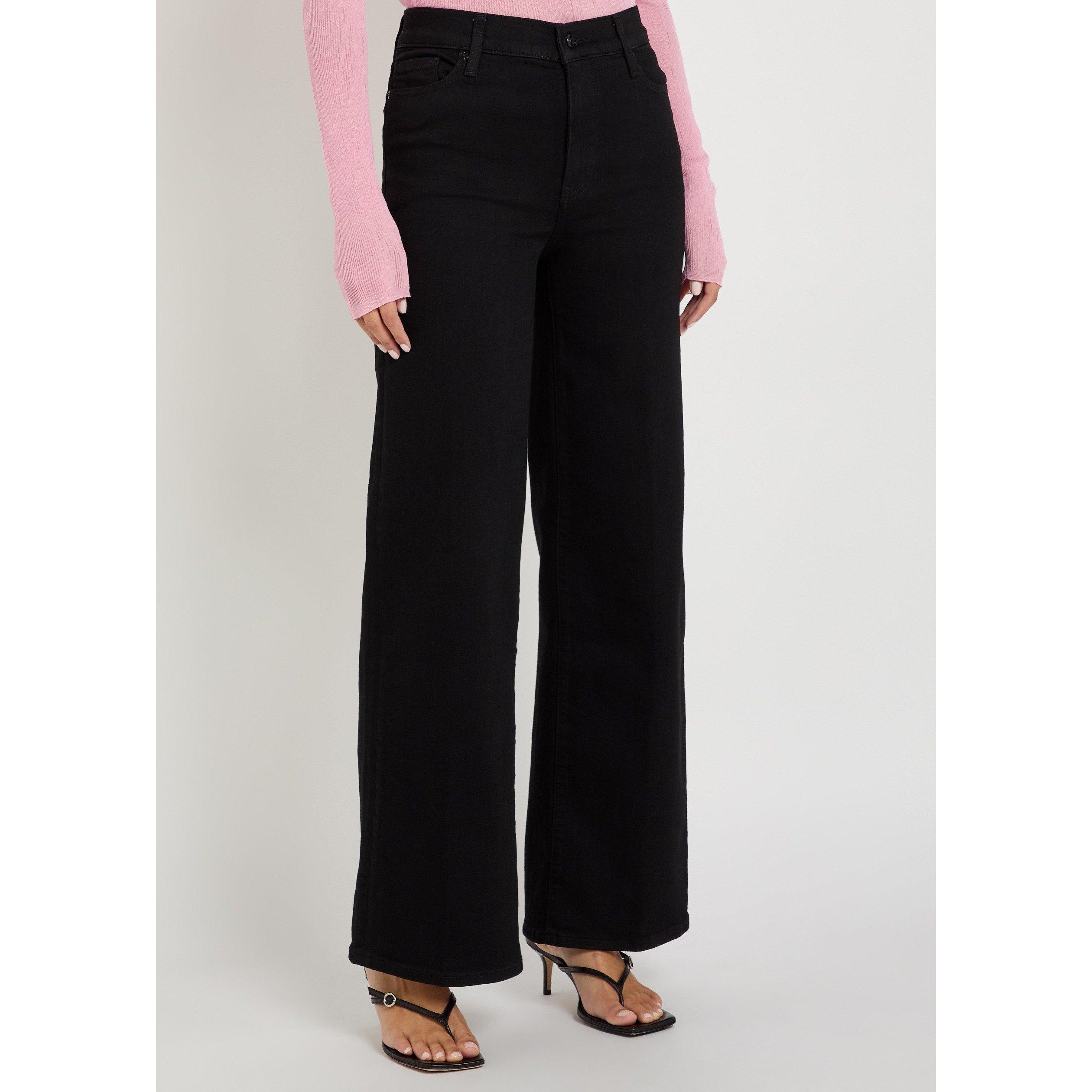 BLACK - Frame Denim - Women's Le Slim Palazzo Wide-Leg Jeans - 2