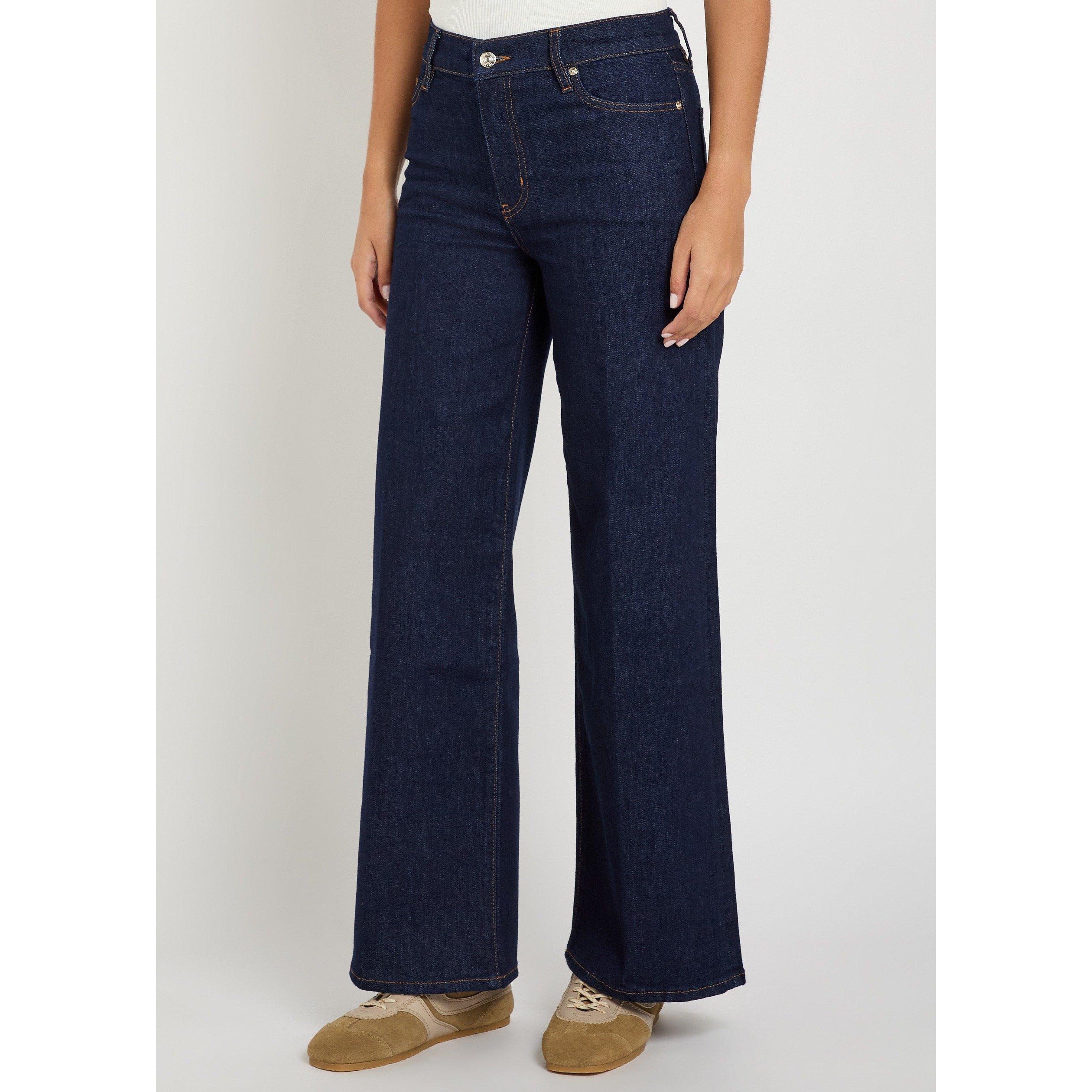 NAVY - Frame Denim - Women's Le Slim Palazzo Wide-Leg Jeans - 2