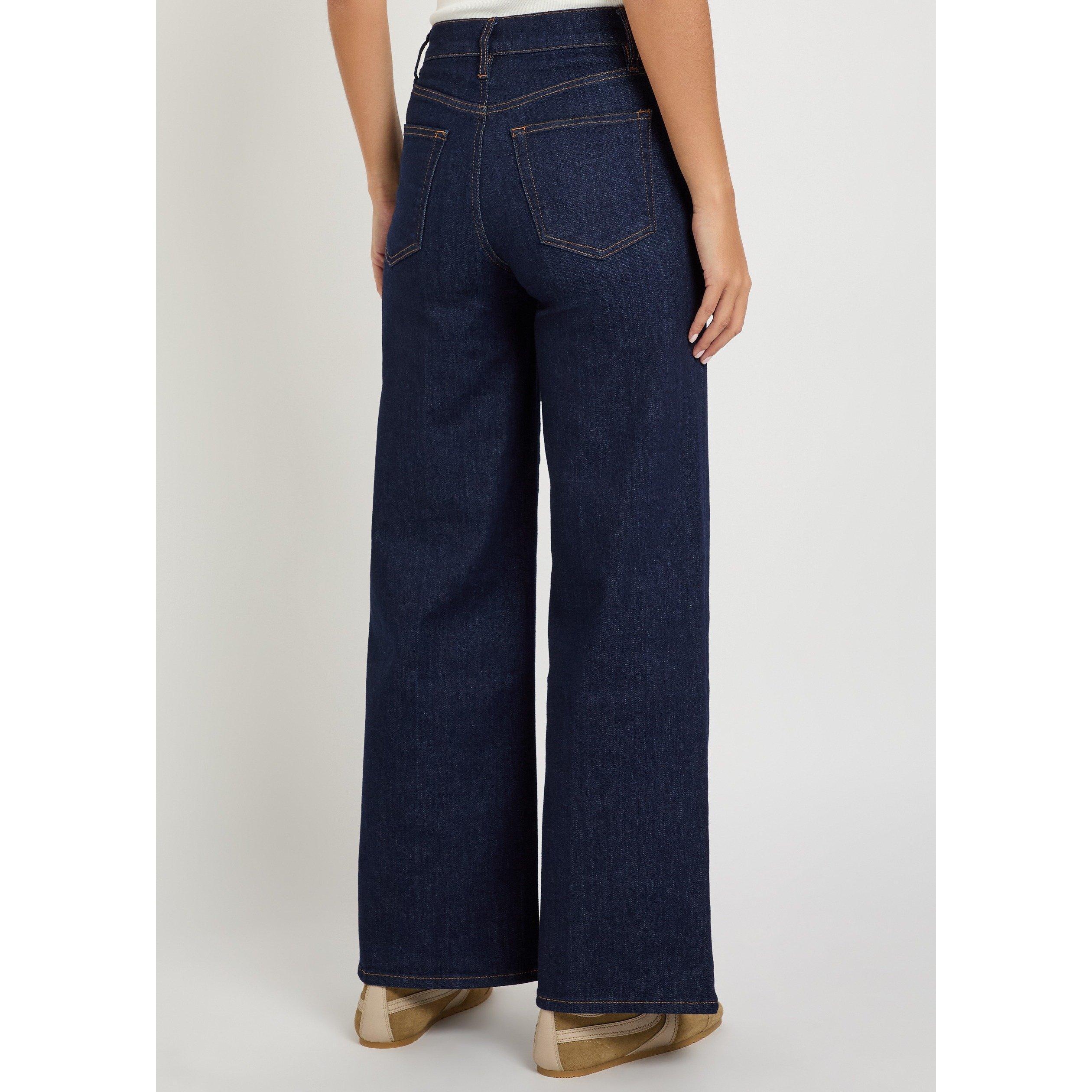 NAVY - Frame Denim - Women's Le Slim Palazzo Wide-Leg Jeans - 3