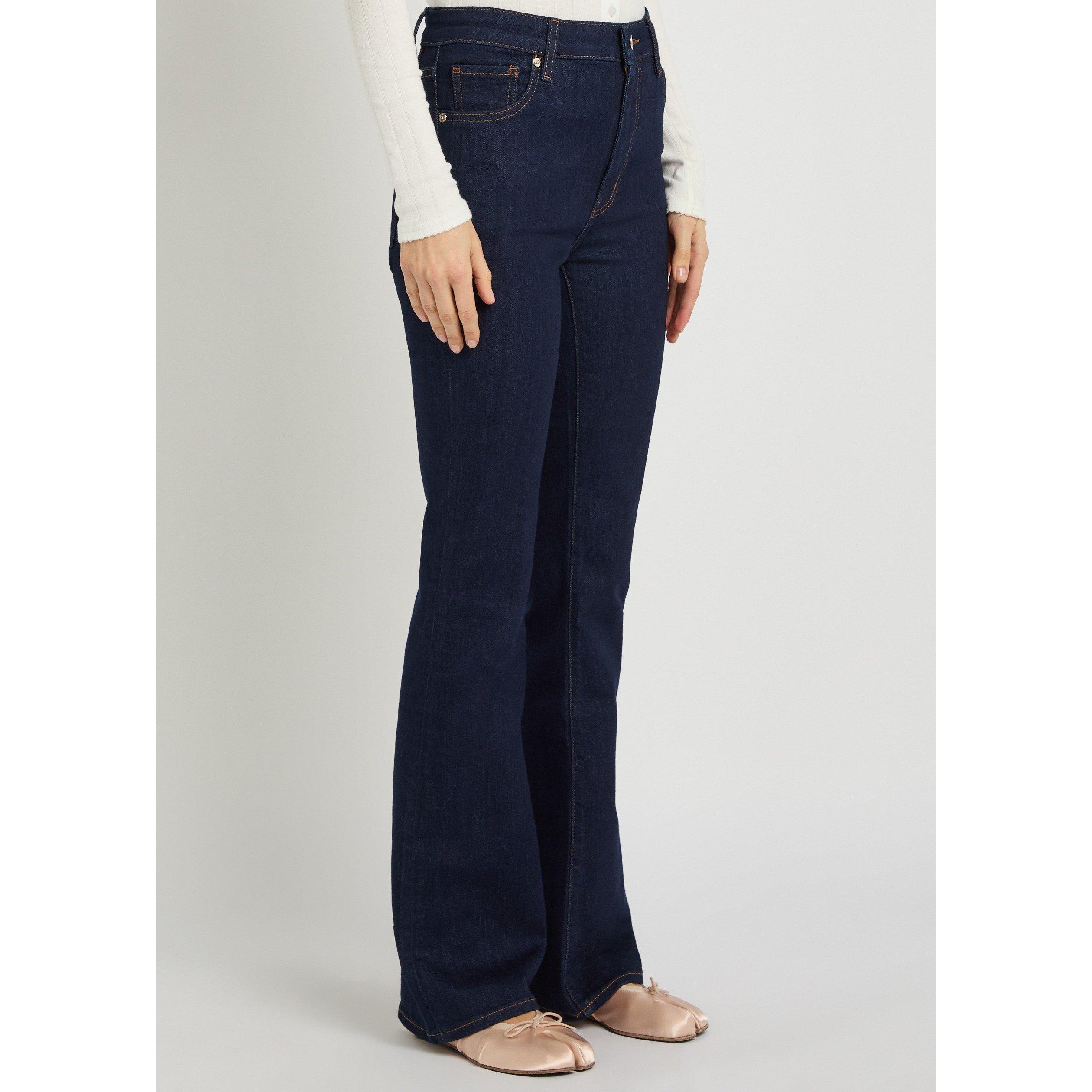 NAVY - Frame Denim - Women's The Reboot Cotton High-Rise Bootcut Jeans - 2