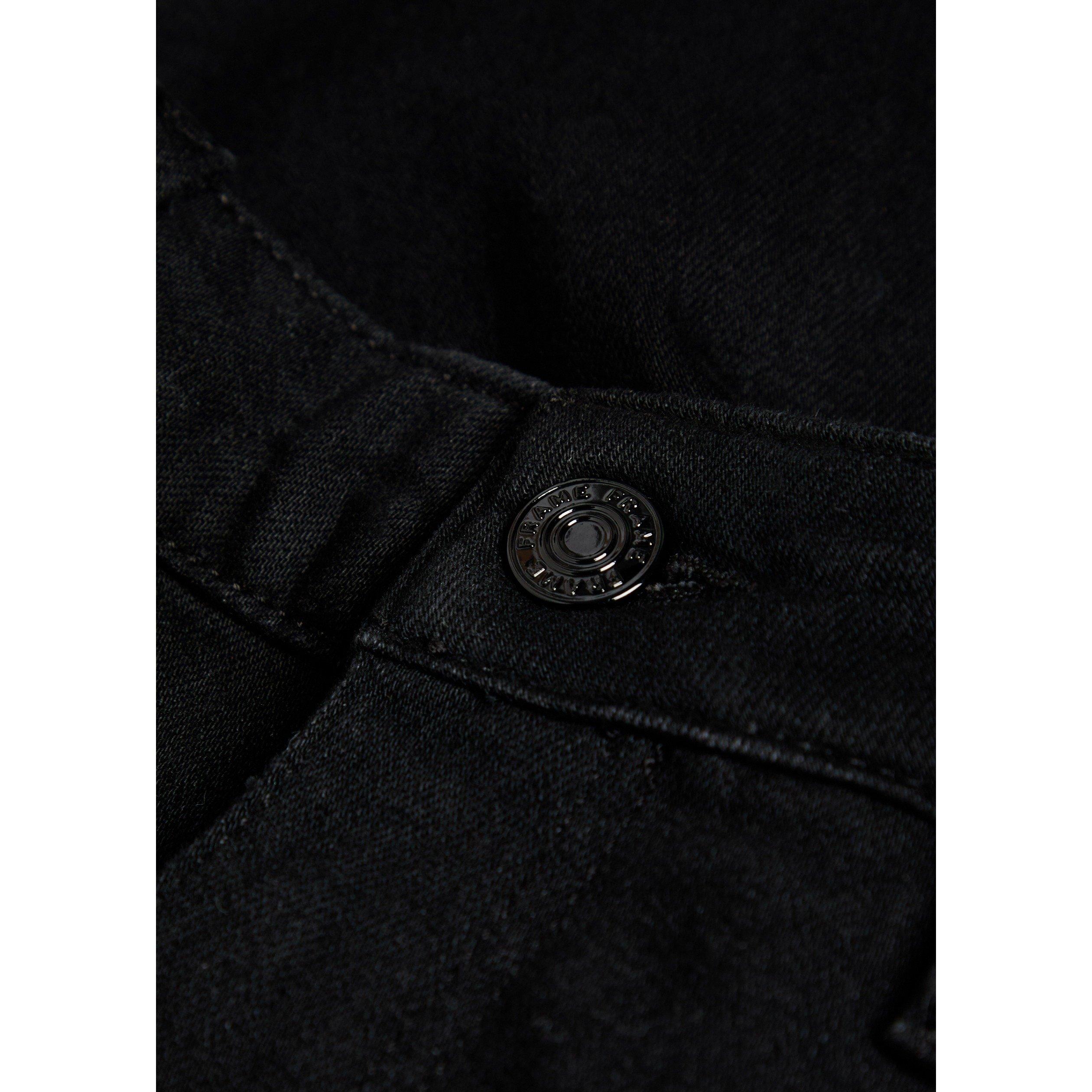 BLACK - Frame Denim - Women's Reboot Cropped High-Rise Bootcut Jeans - 4