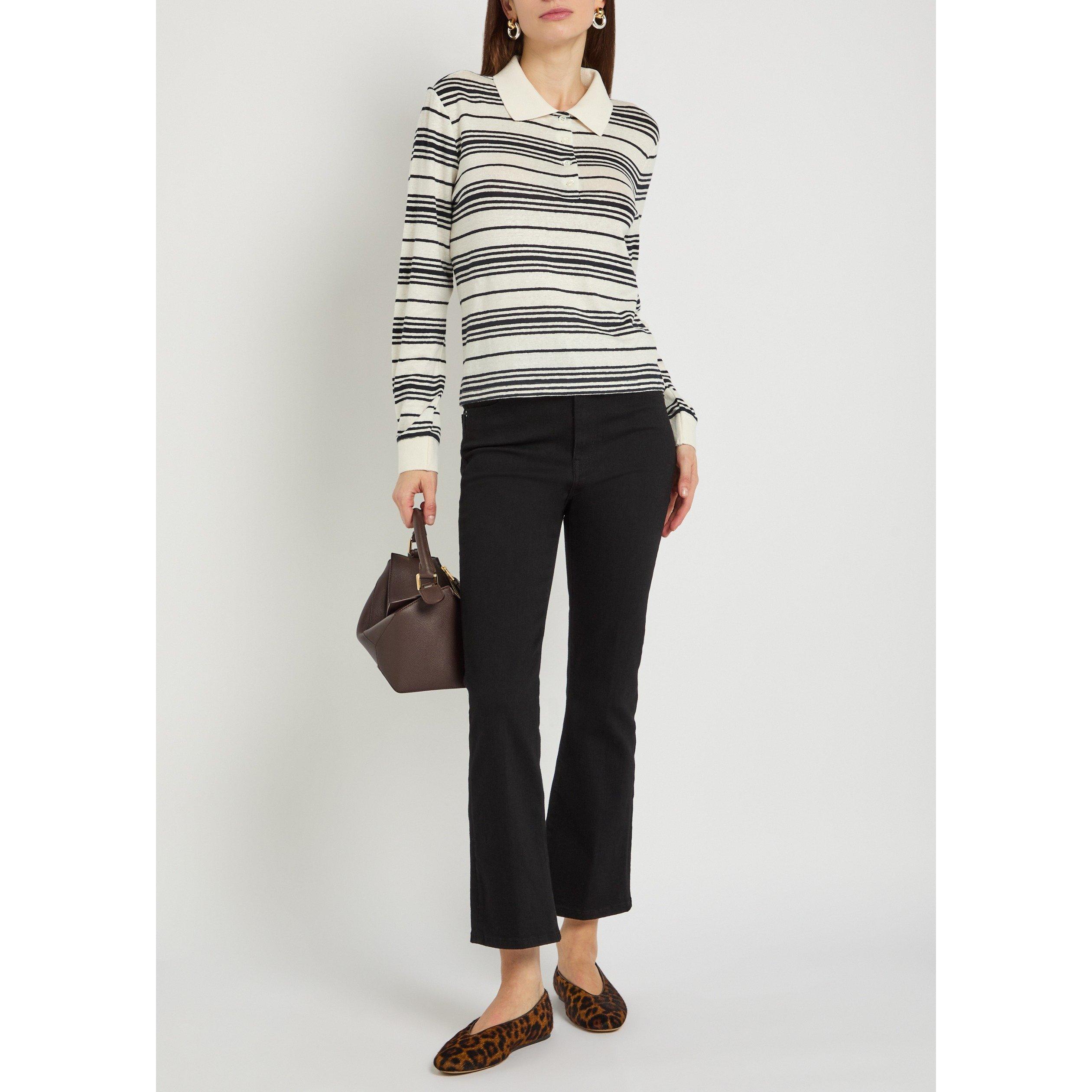 BLACK - Frame Denim - Women's Reboot Cropped High-Rise Bootcut Jeans - 5
