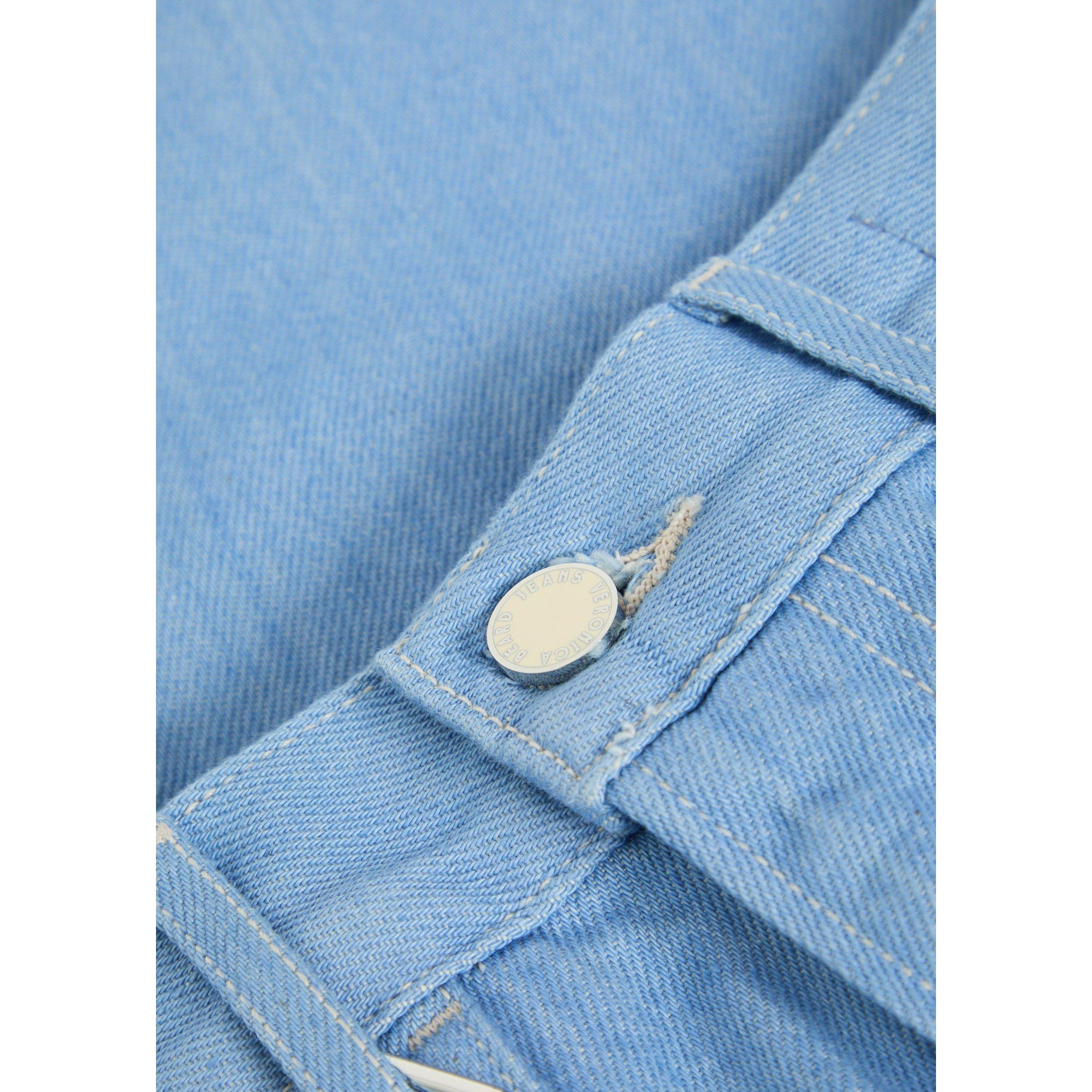 LIGHT BLUE - Veronica Beard - TR CROSBIE HW WIDE LG TROUSERS - 4