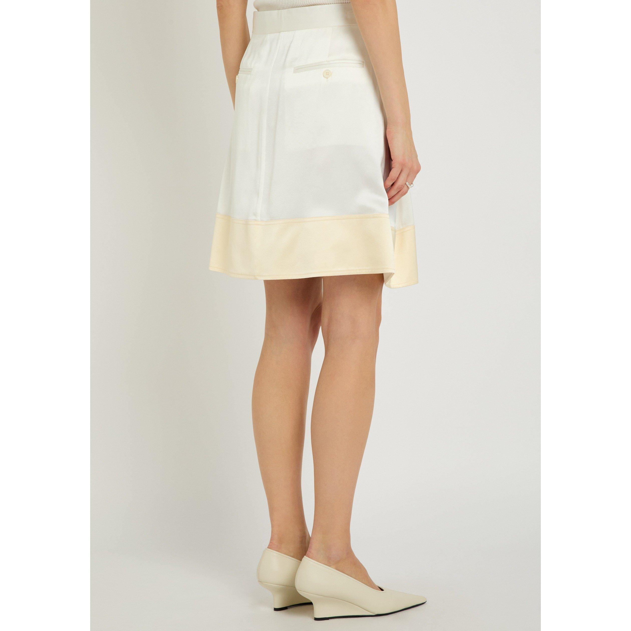 WHITE - Toteme - Soft tuxedo skirt - 3