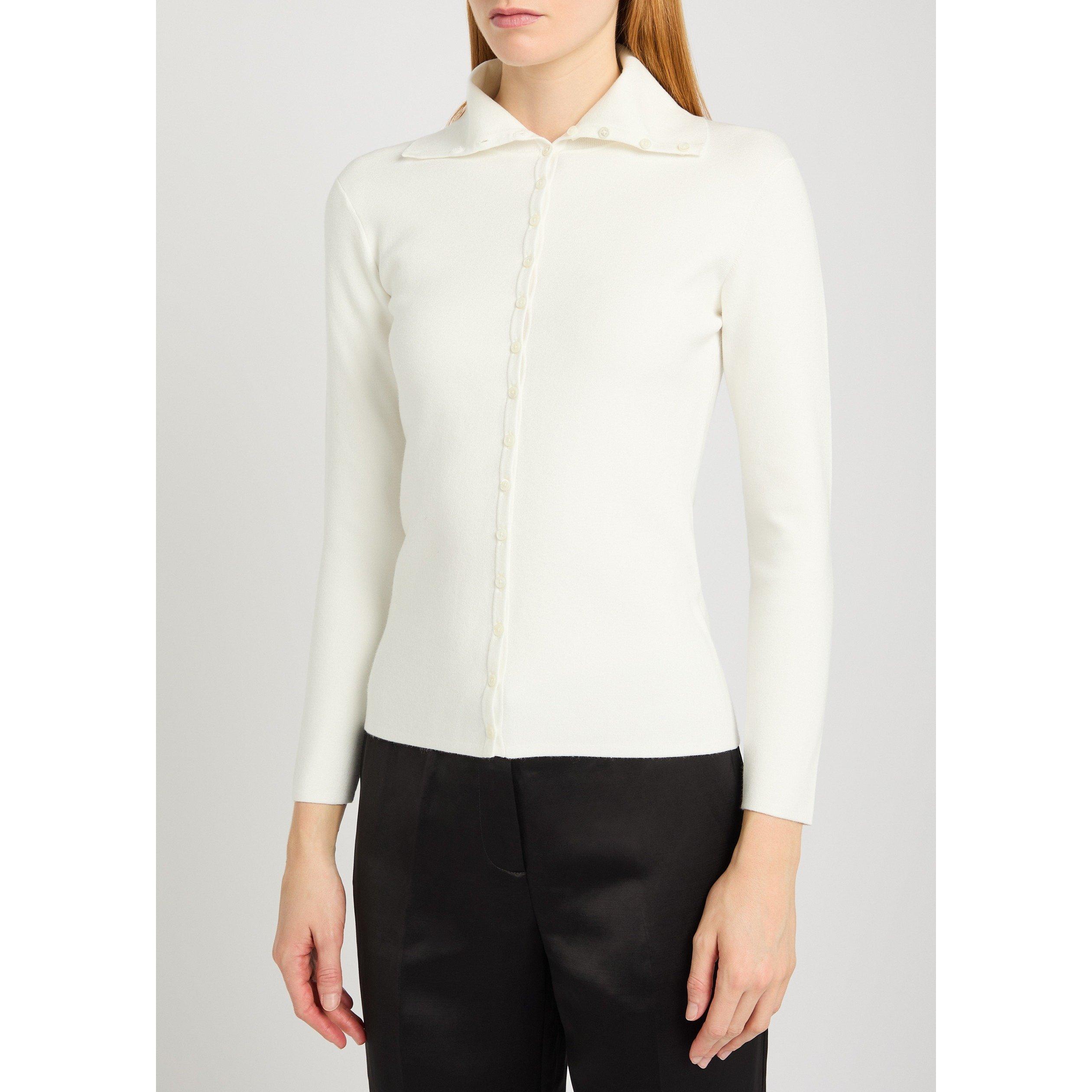OFF WHITE - Toteme - Fitted polo cardigan - 2