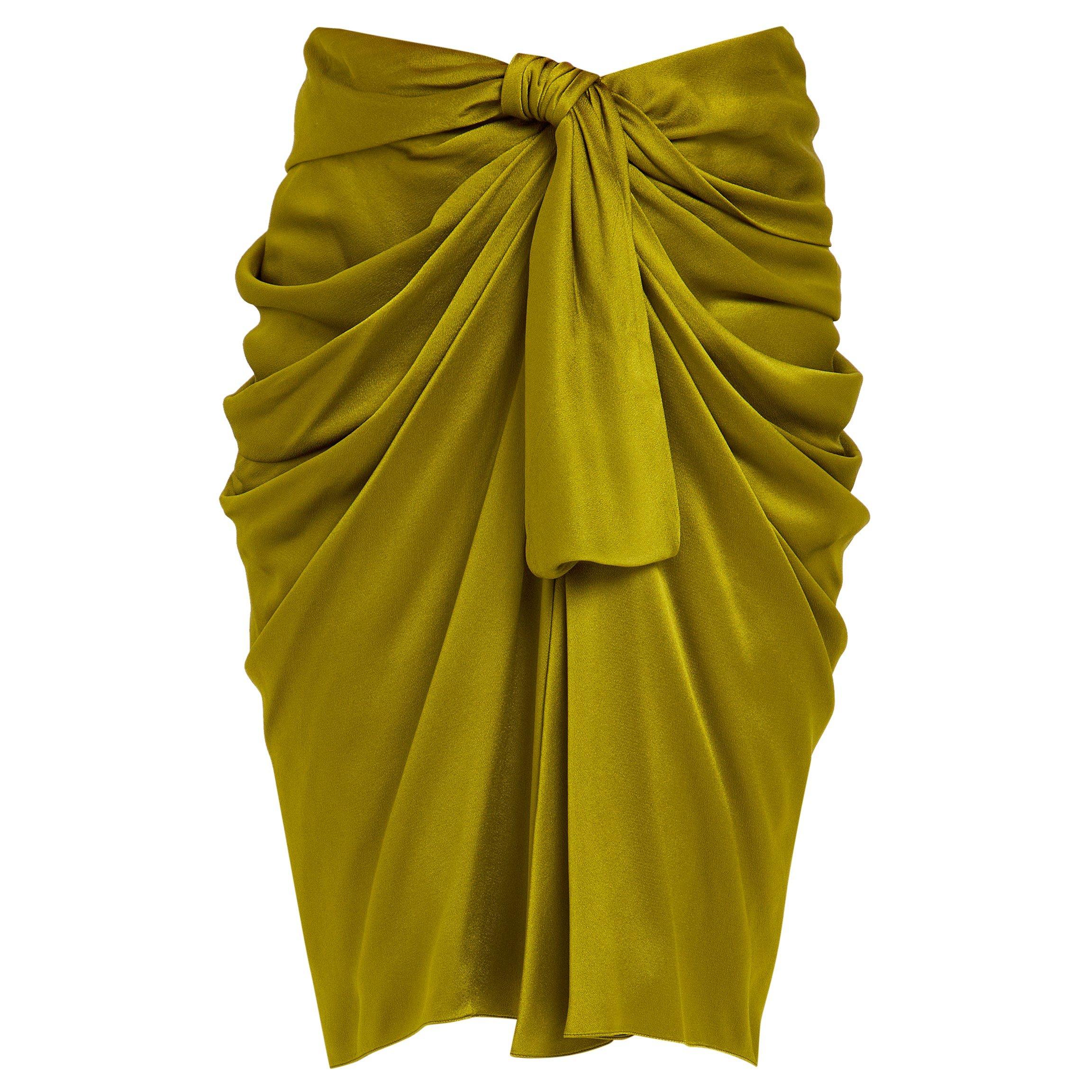 Chloe Women's Slim-Fit Silk Midi Skirt