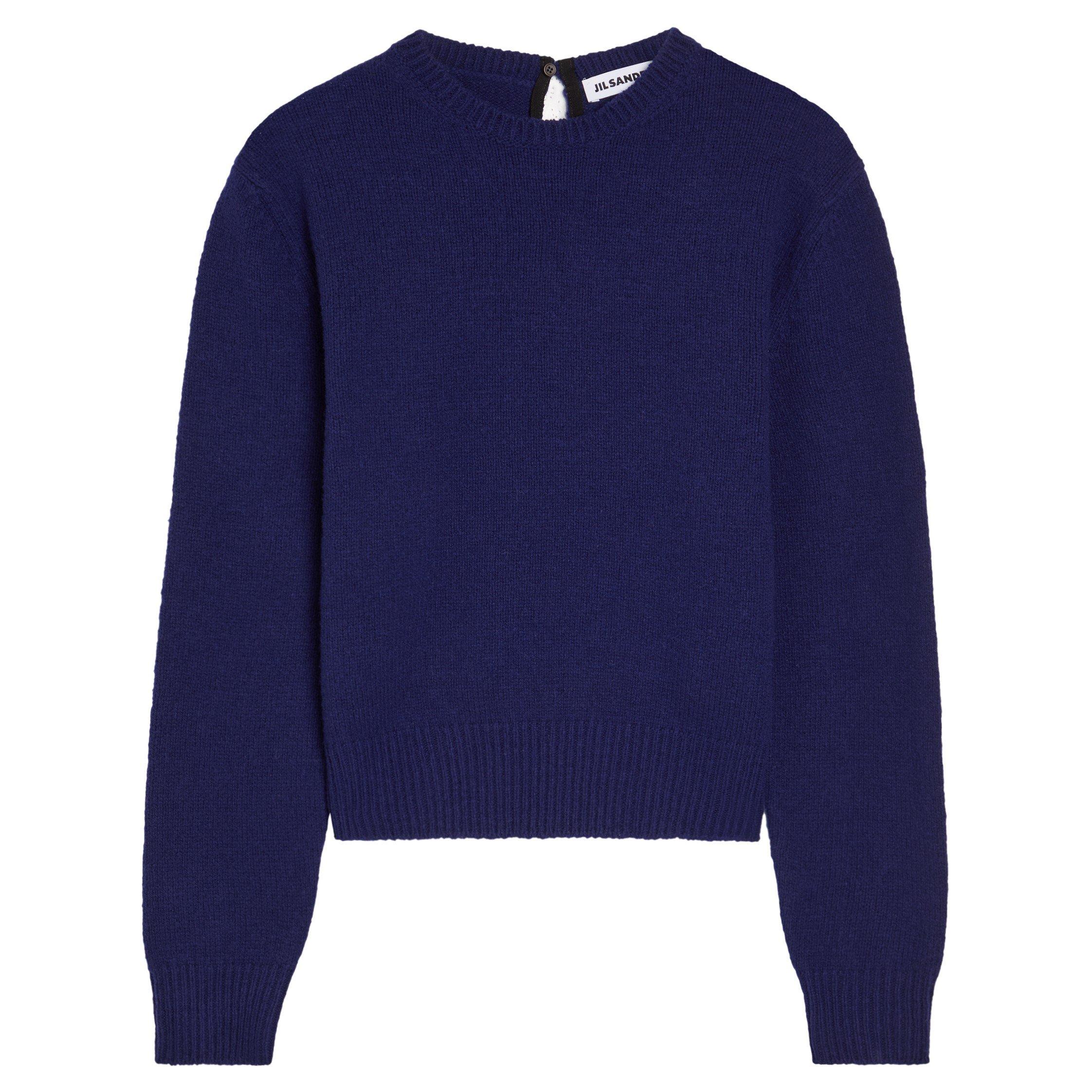 BLUE - Jil Sander - JS 3/4 SLEEVES CN JUMPER