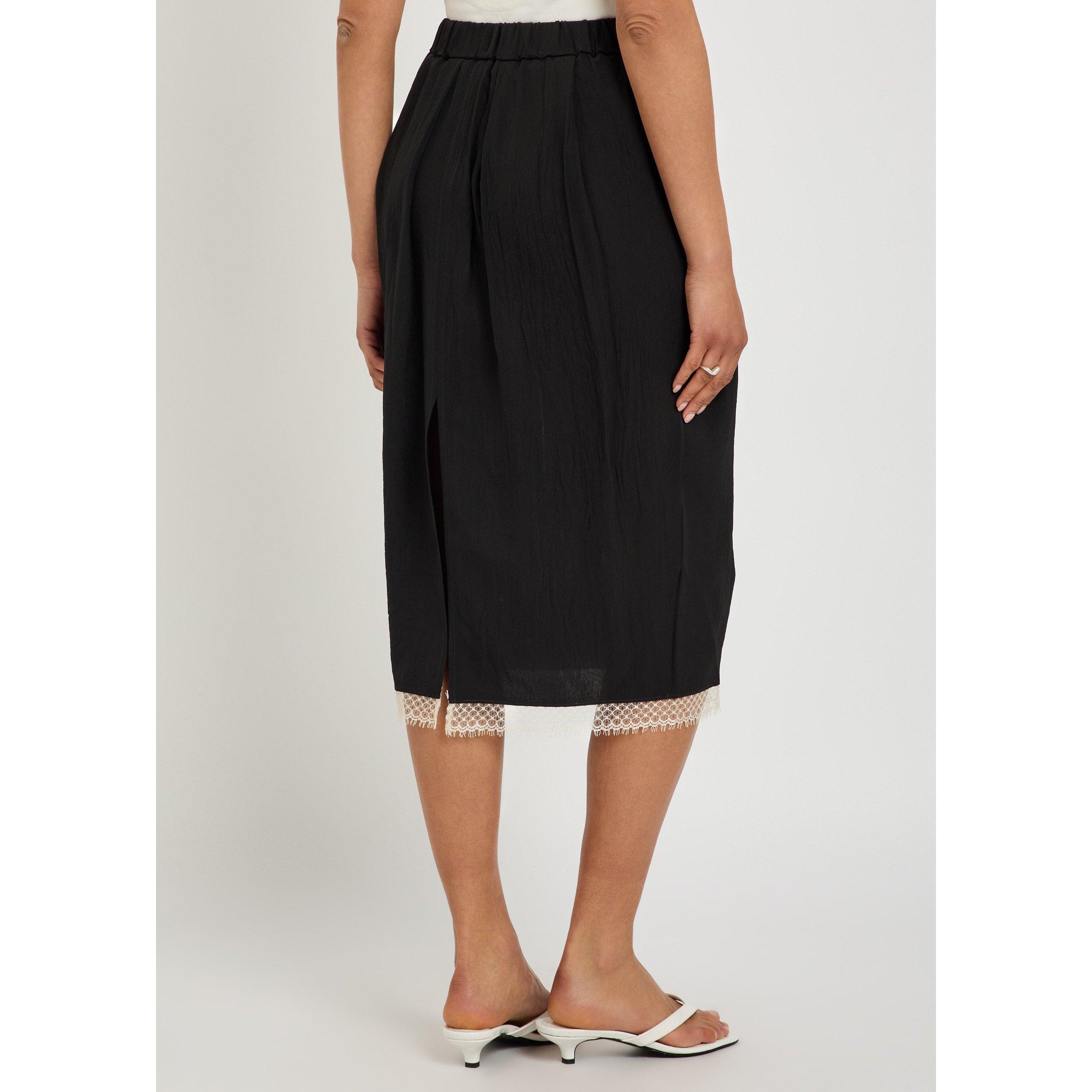 BLACK - Maria McManus - LACE TULIP SKIRT IN BLACK - 3