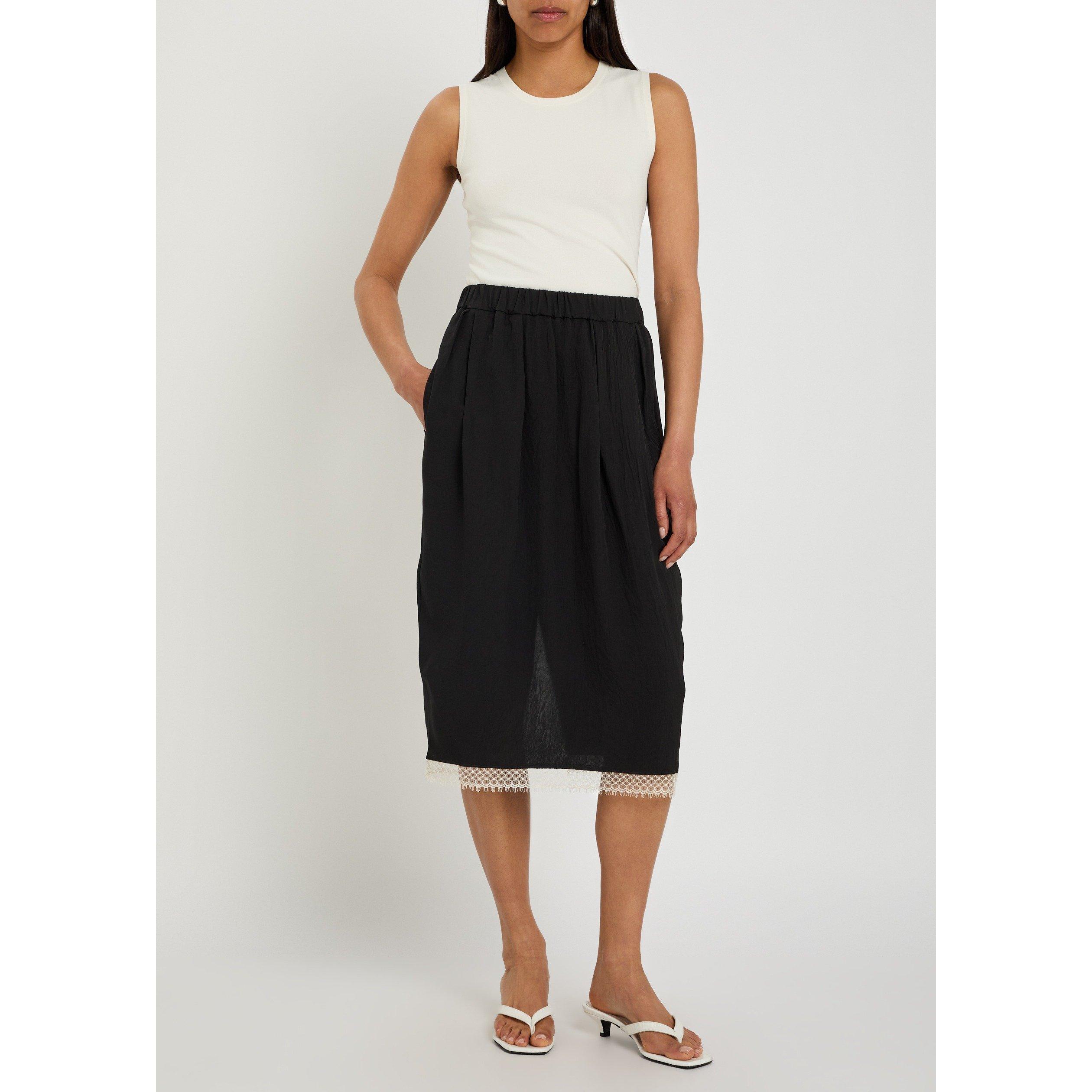 BLACK - Maria McManus - LACE TULIP SKIRT IN BLACK - 5