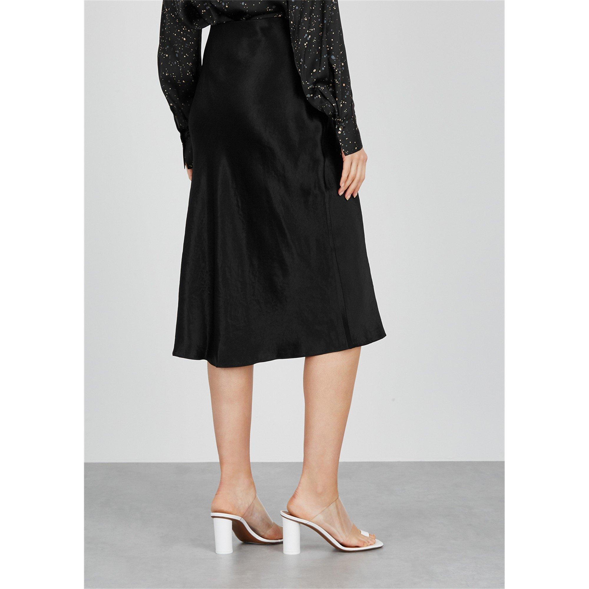 BLACK - Vince - SLIP SKIRT - 3