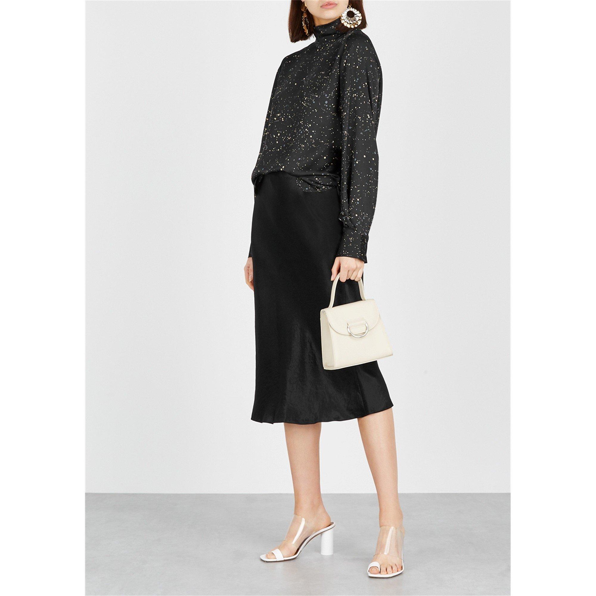 BLACK - Vince - SLIP SKIRT - 5