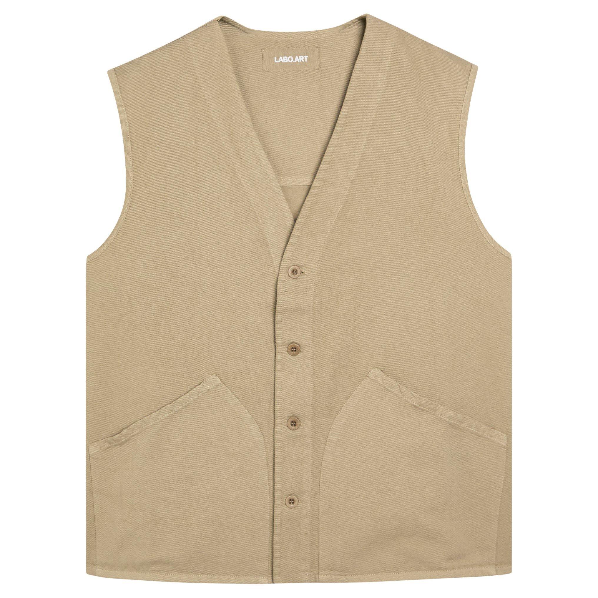 TAUPE - Unknown - LAB BUTTON VEST - 1