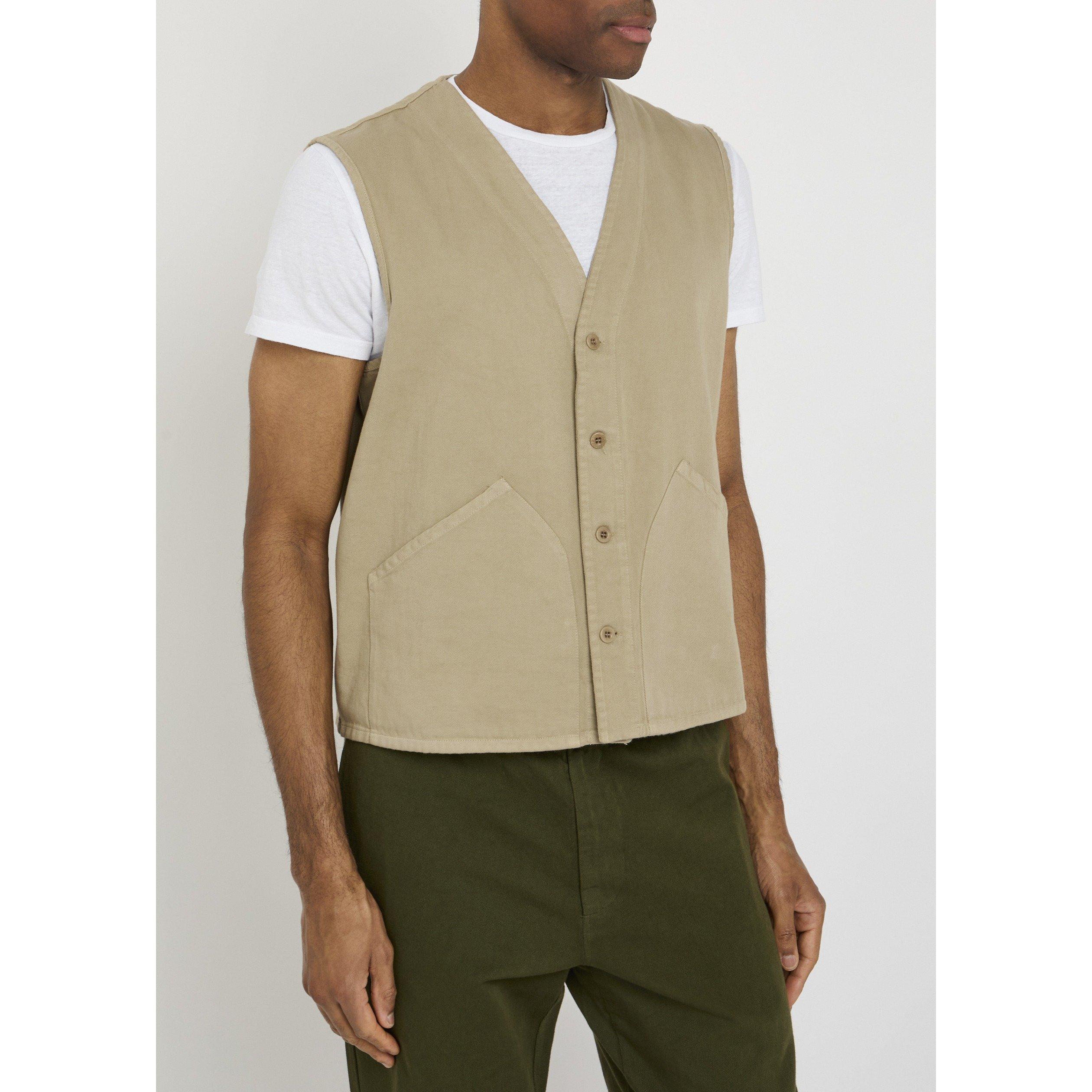 TAUPE - Unknown - LAB BUTTON VEST - 2