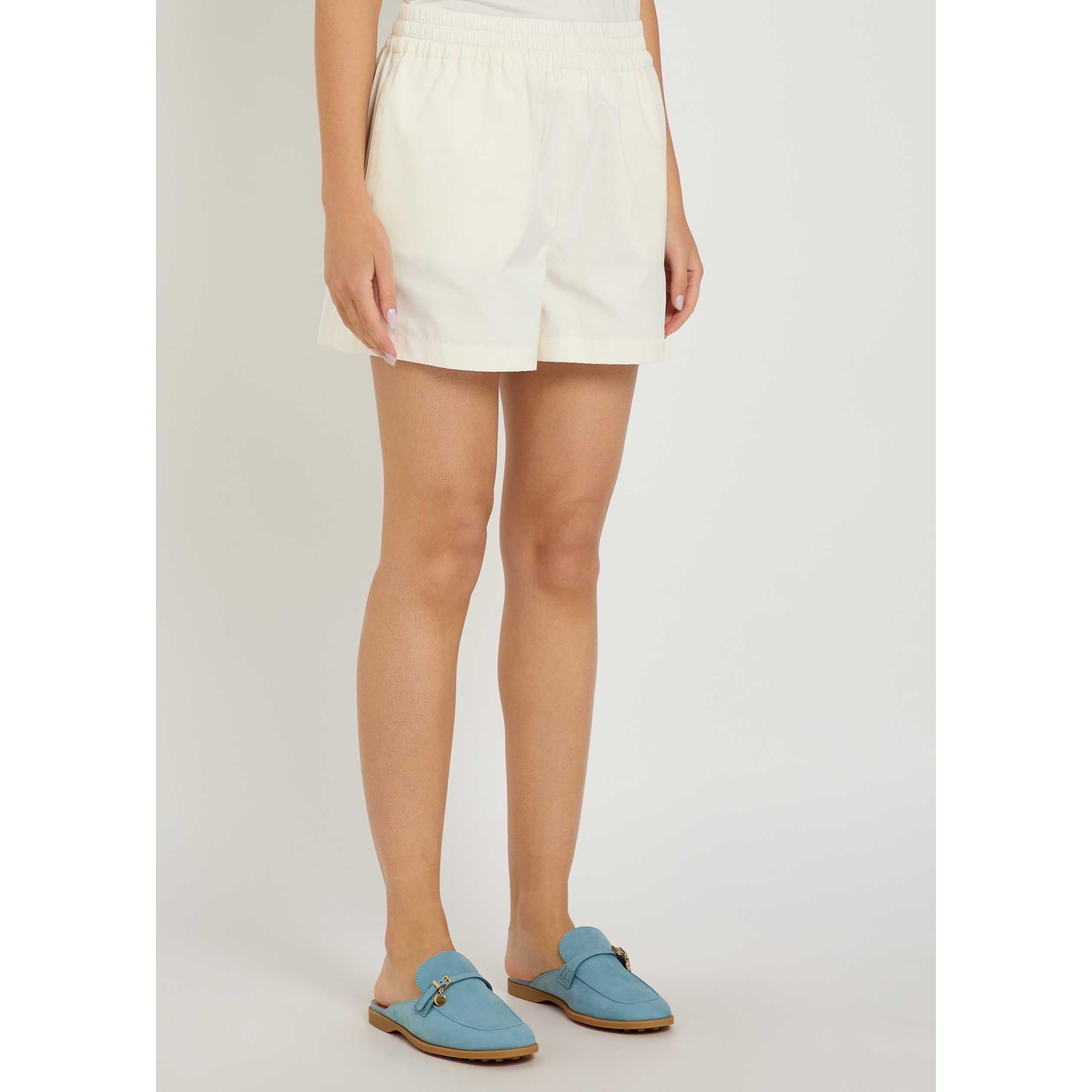 WHITE - Tods - Women's Cotton Woven Shorts - 2