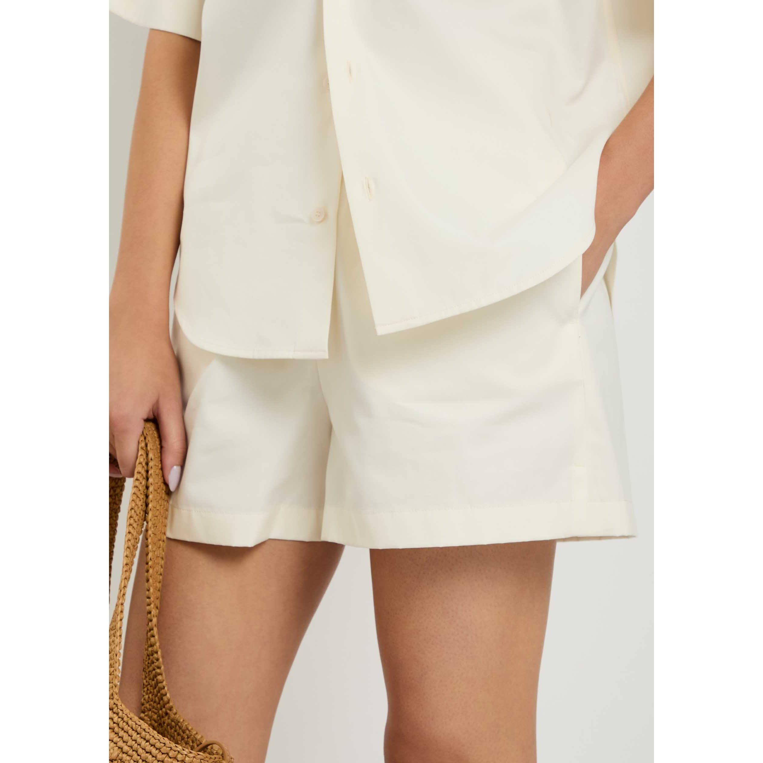 WHITE - Tods - Women's Cotton Woven Shorts - 4