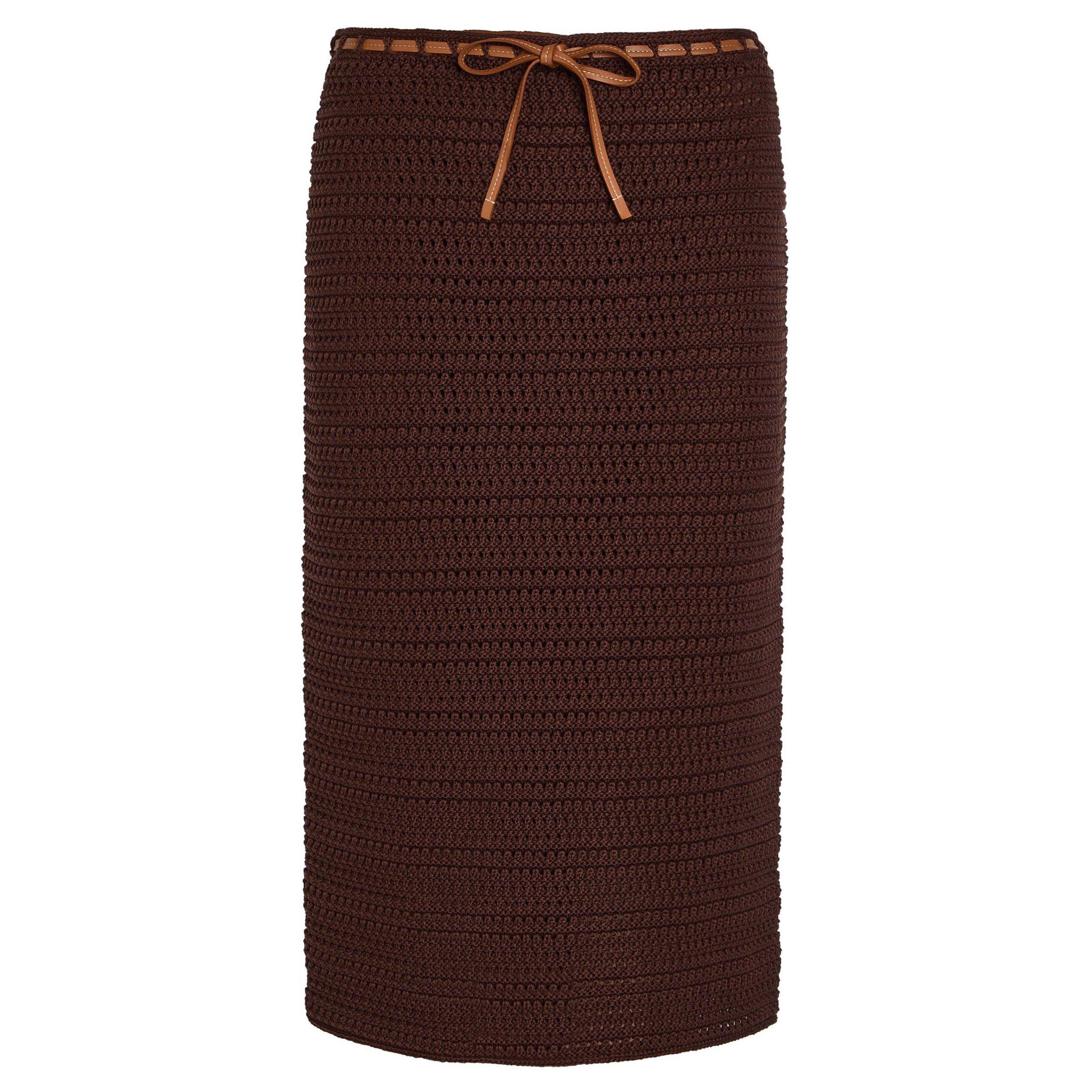 BROWN - Tods - KNITTED  SKIRT - FULL SUMMER - 1