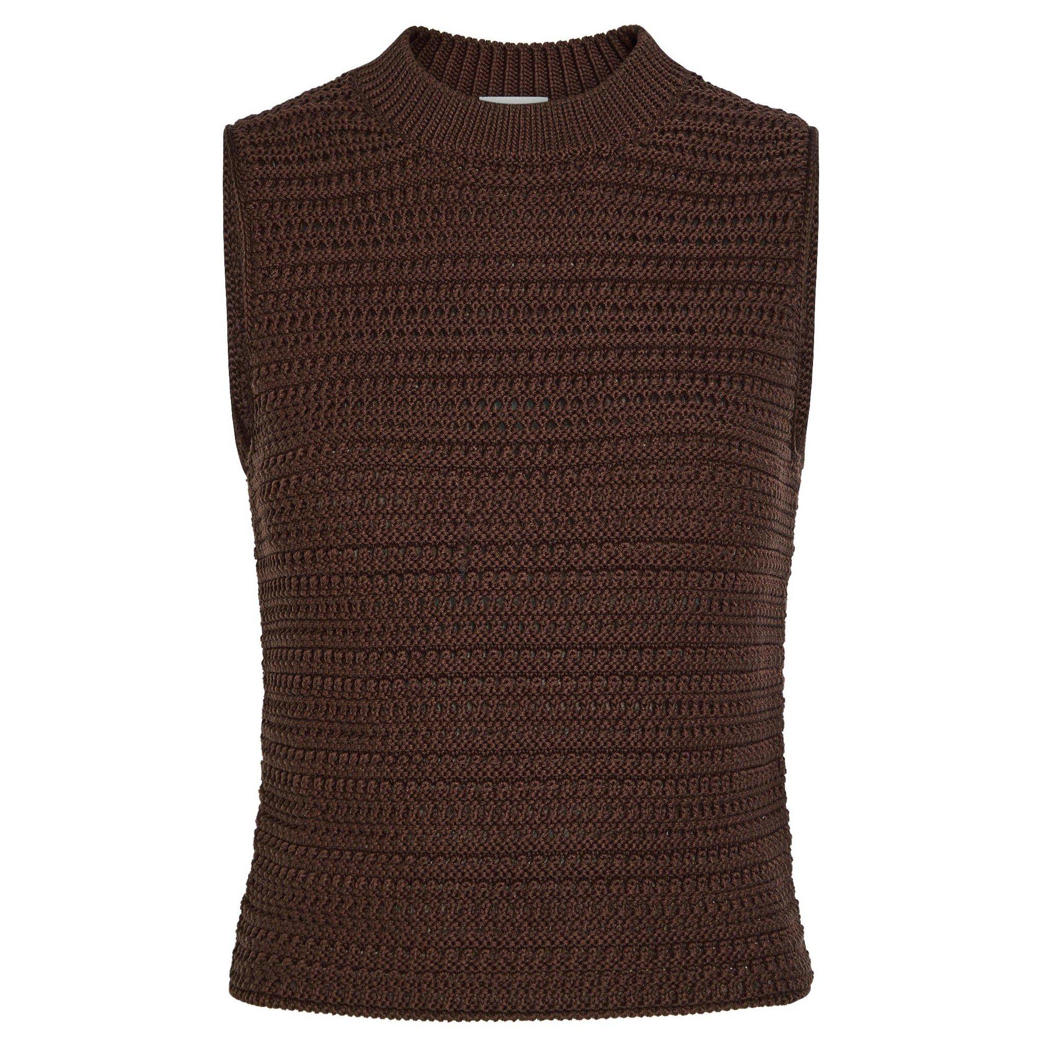 BROWN - Tods - Women's Cotton Slim-Fit Knitted T-Shirt - 1