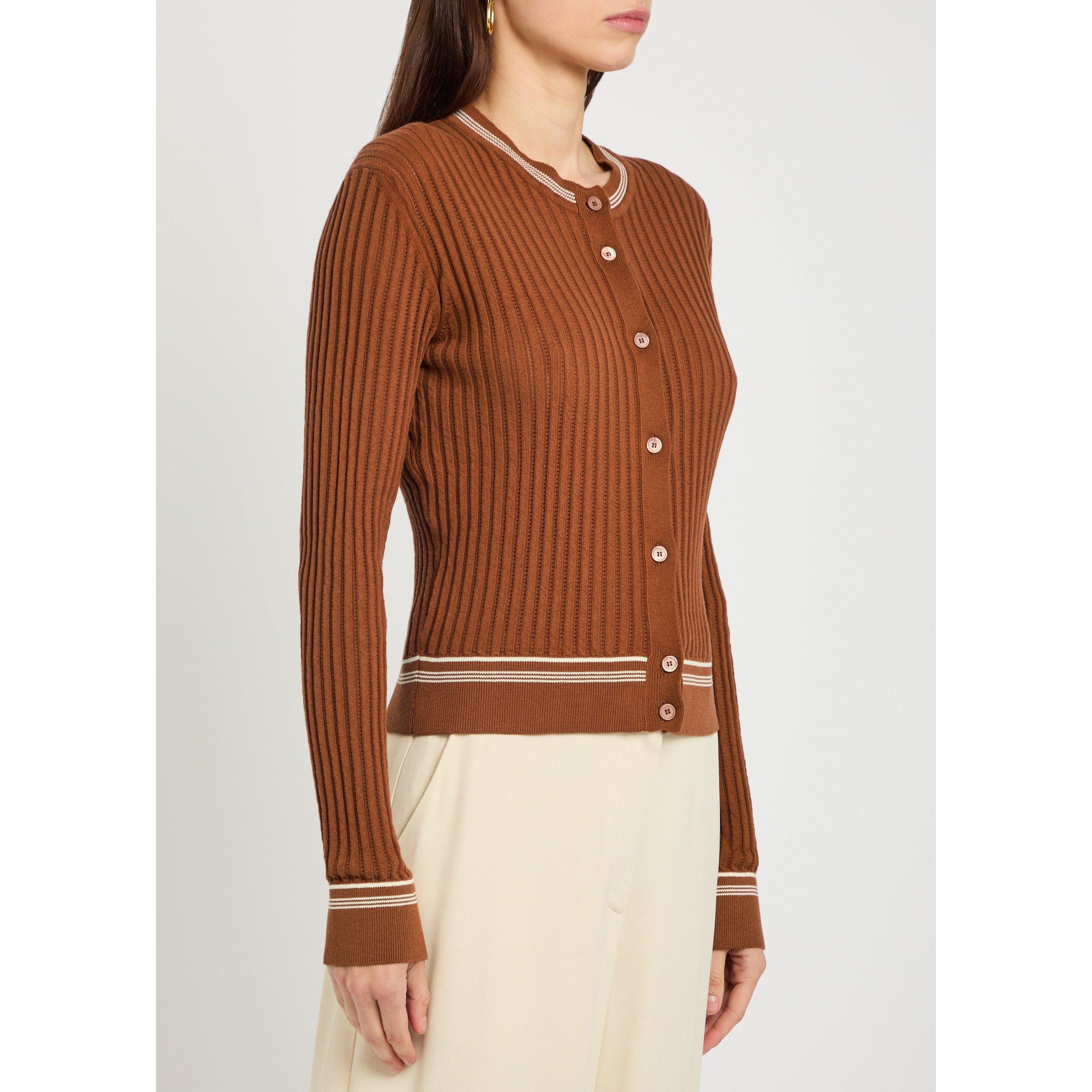 TERRACOTTA - Tods - KNITTED CARDIGAN - FULL SUMMER - 2