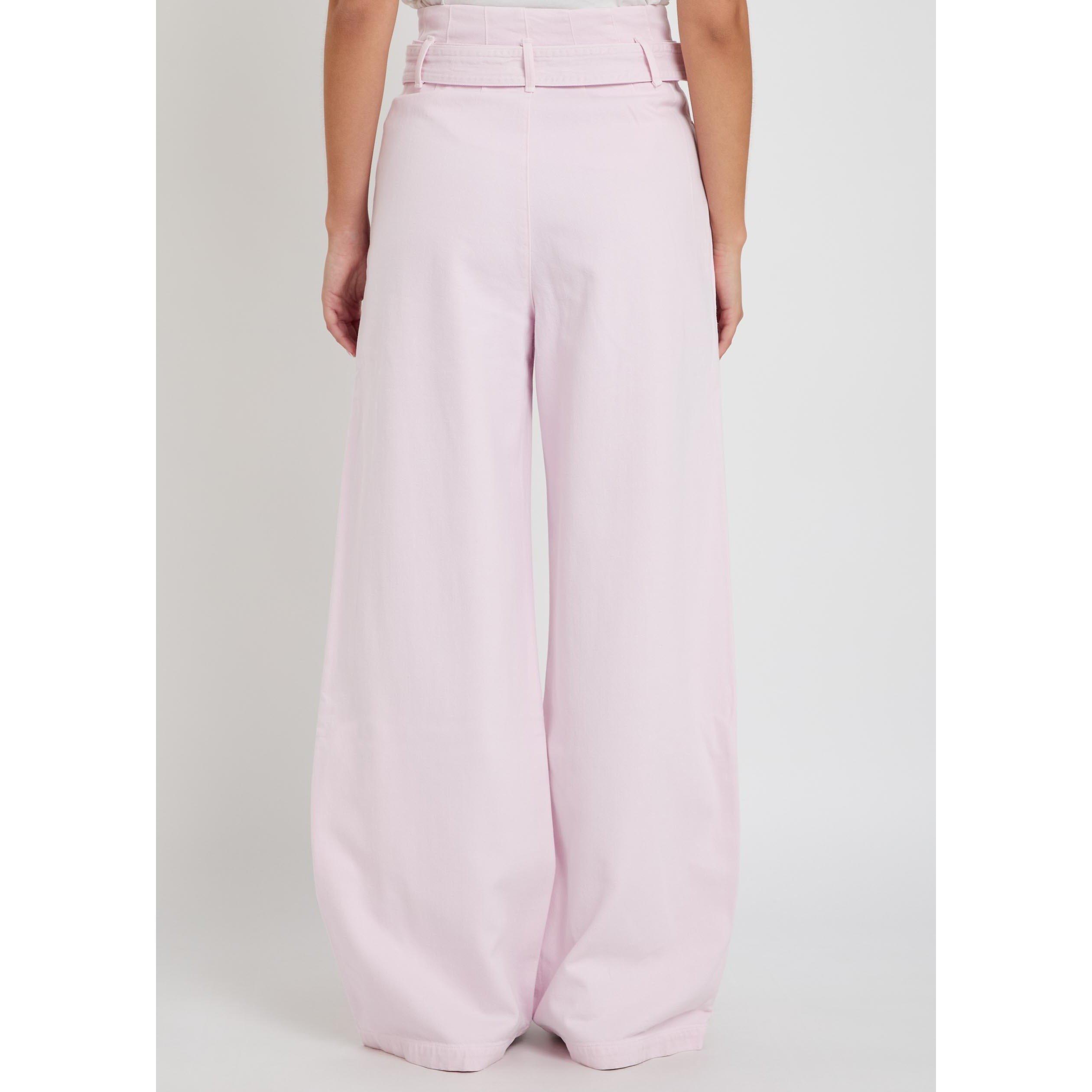 PINK - Agolde - Women's Corset Organic Cotton Wide-Leg Jeans - 3