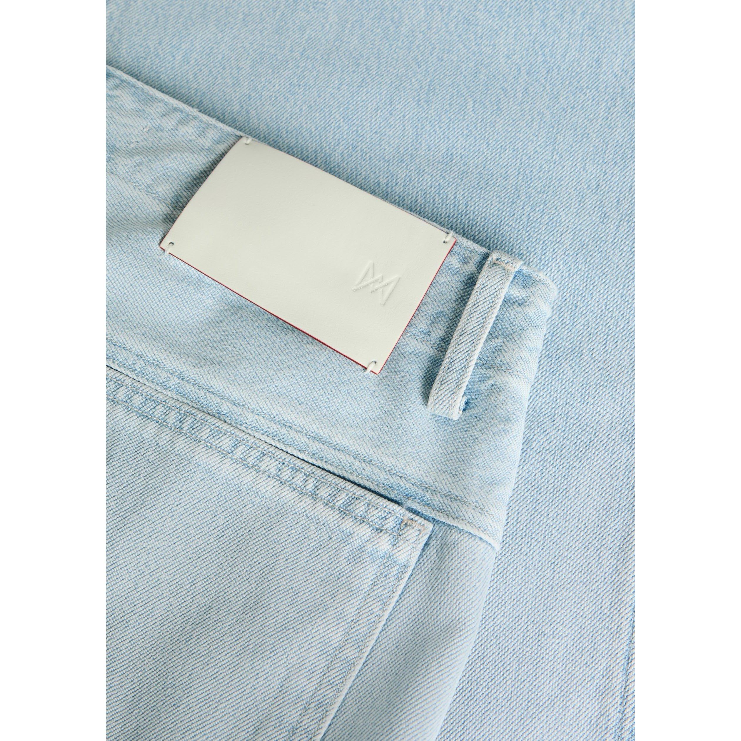 LIGHT BLUE - Agolde - Women's Cotton Mid-Rise Wide-Leg Jeans - 4